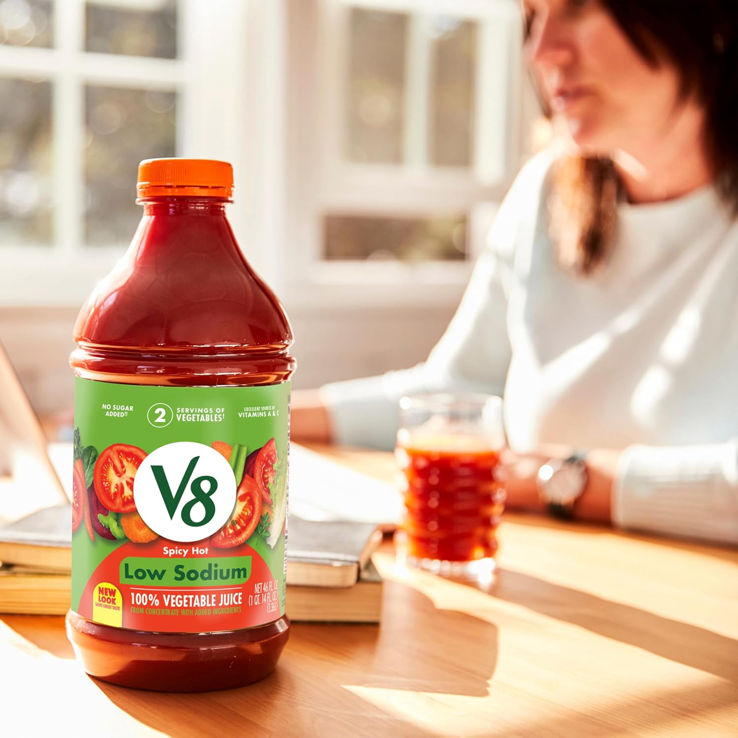 V8 Original 100% Vegetable Juice, 12 fl oz Bottle (12 Pack)