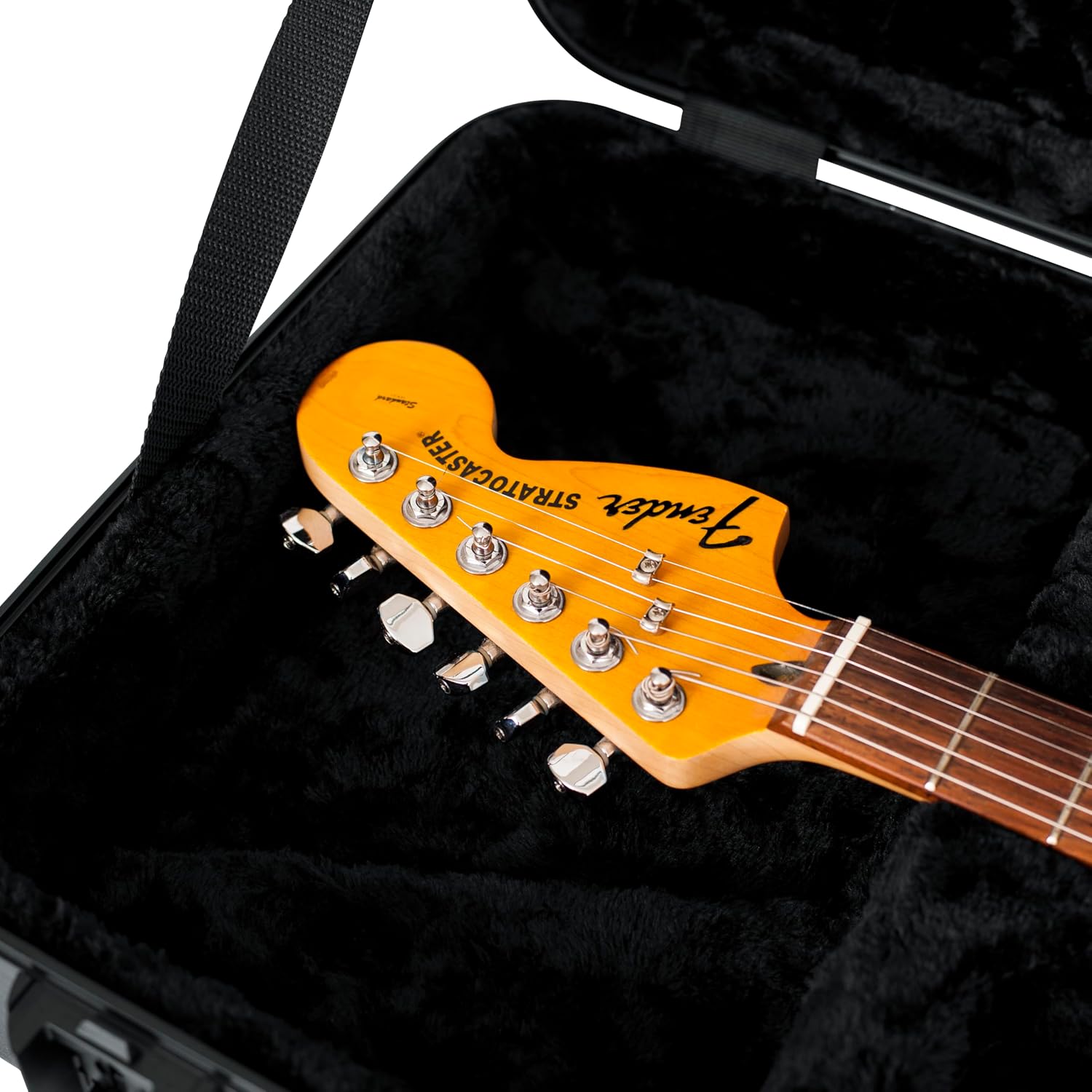 Gator Cases Molded Flight Case For SG Style Double Cut Away Guitars With TSA Approved Locking Latch, (GTSA-GTRSG)