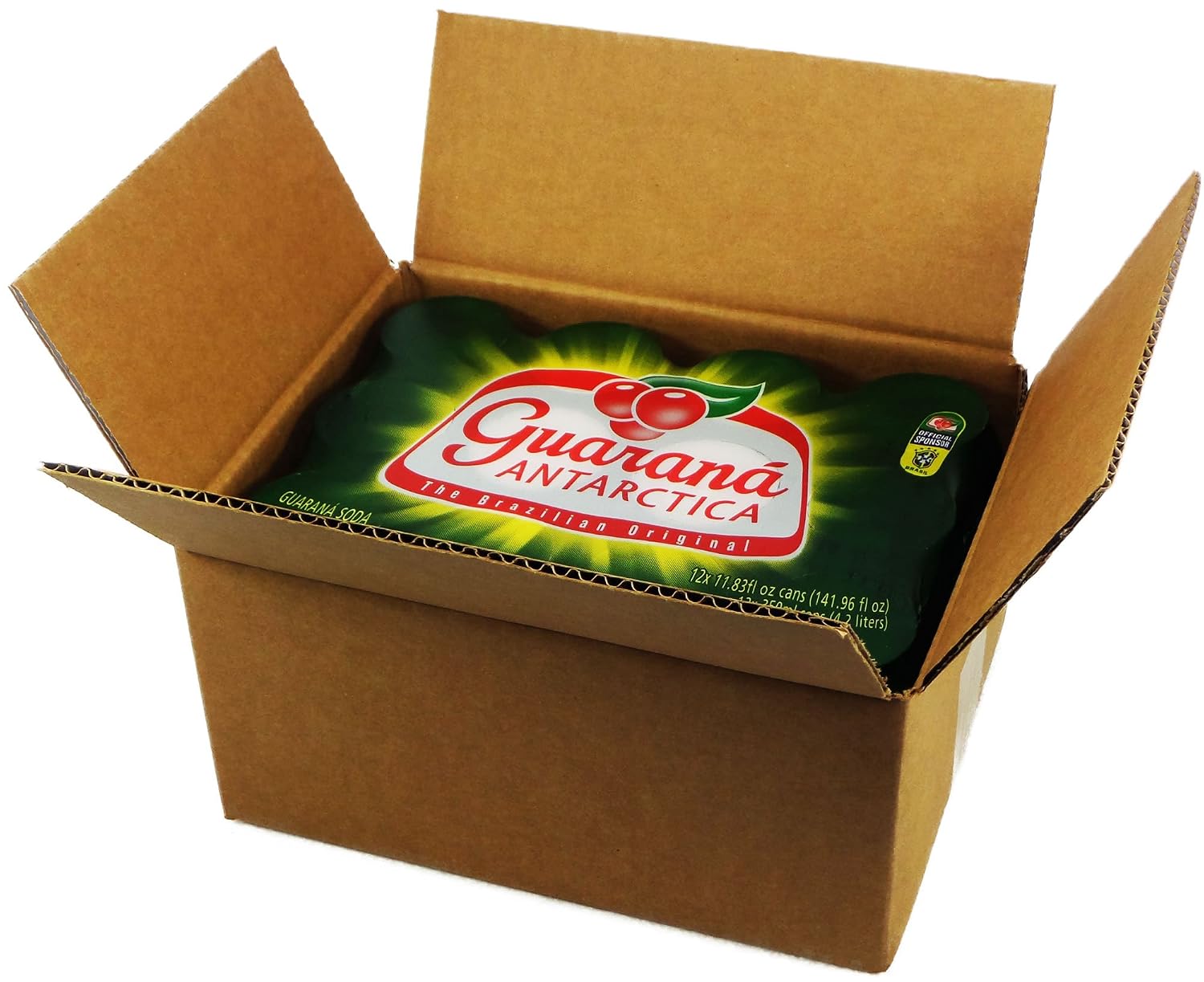 Guaraná Antárctica Soft Drink - 12 Pack - 11.83 FL.Oz - Refrigerante Guaraná Antárctica Lata 350ml - 12x1