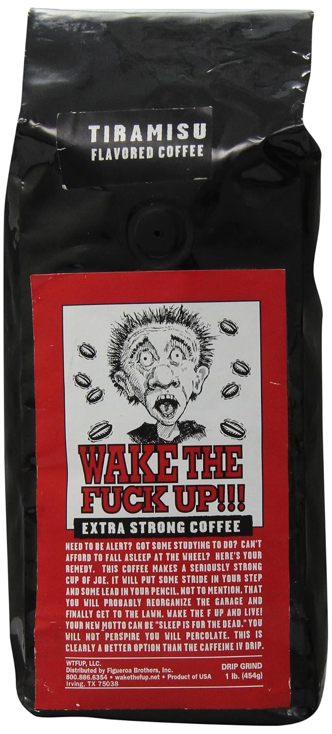 Wake the F'Up Uncensored Coffee, Original Extra Strong, 1 Pound