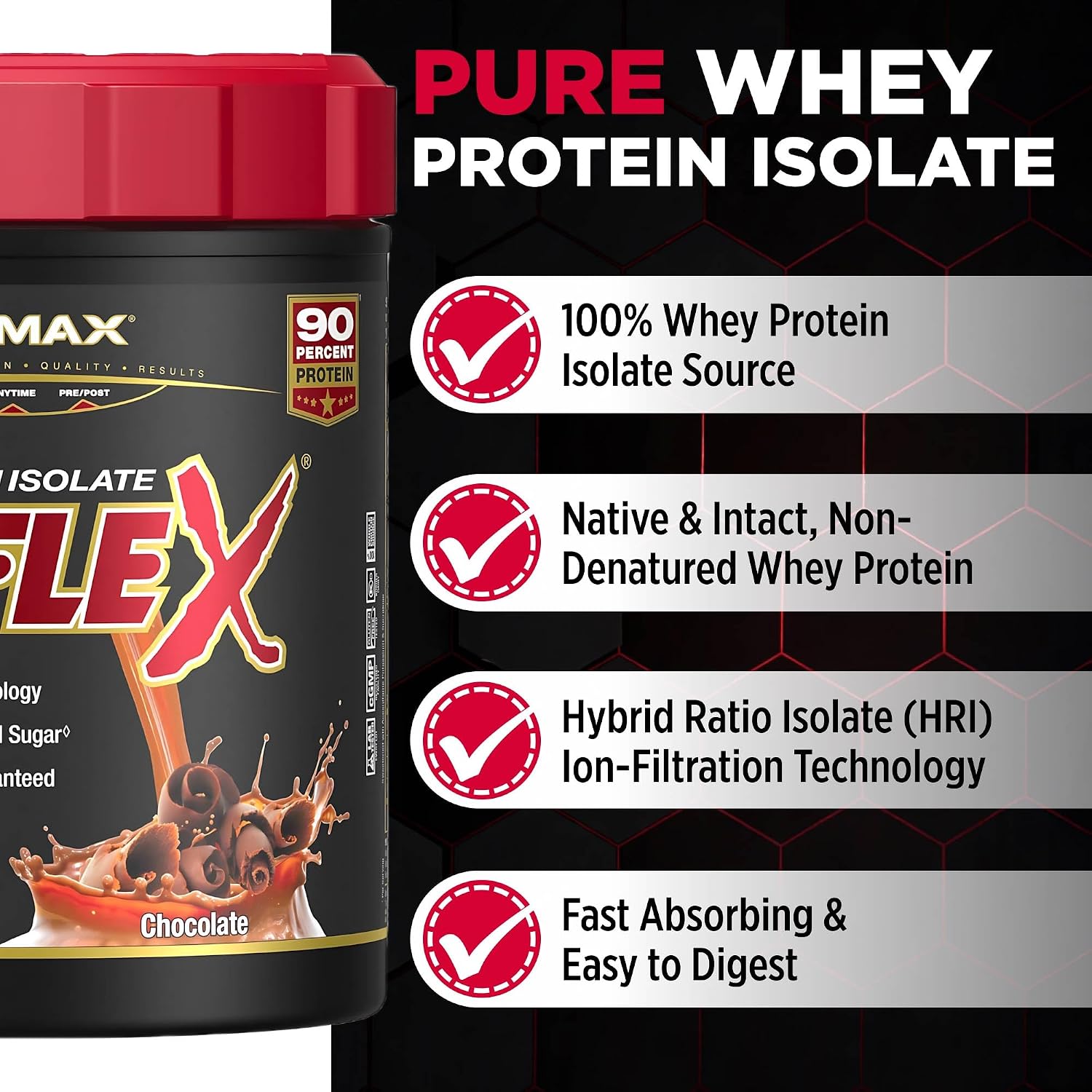 ALLMAX ISOFLEX Whey Protein Isolate, Chocolate Peanut Butter, 5 lb