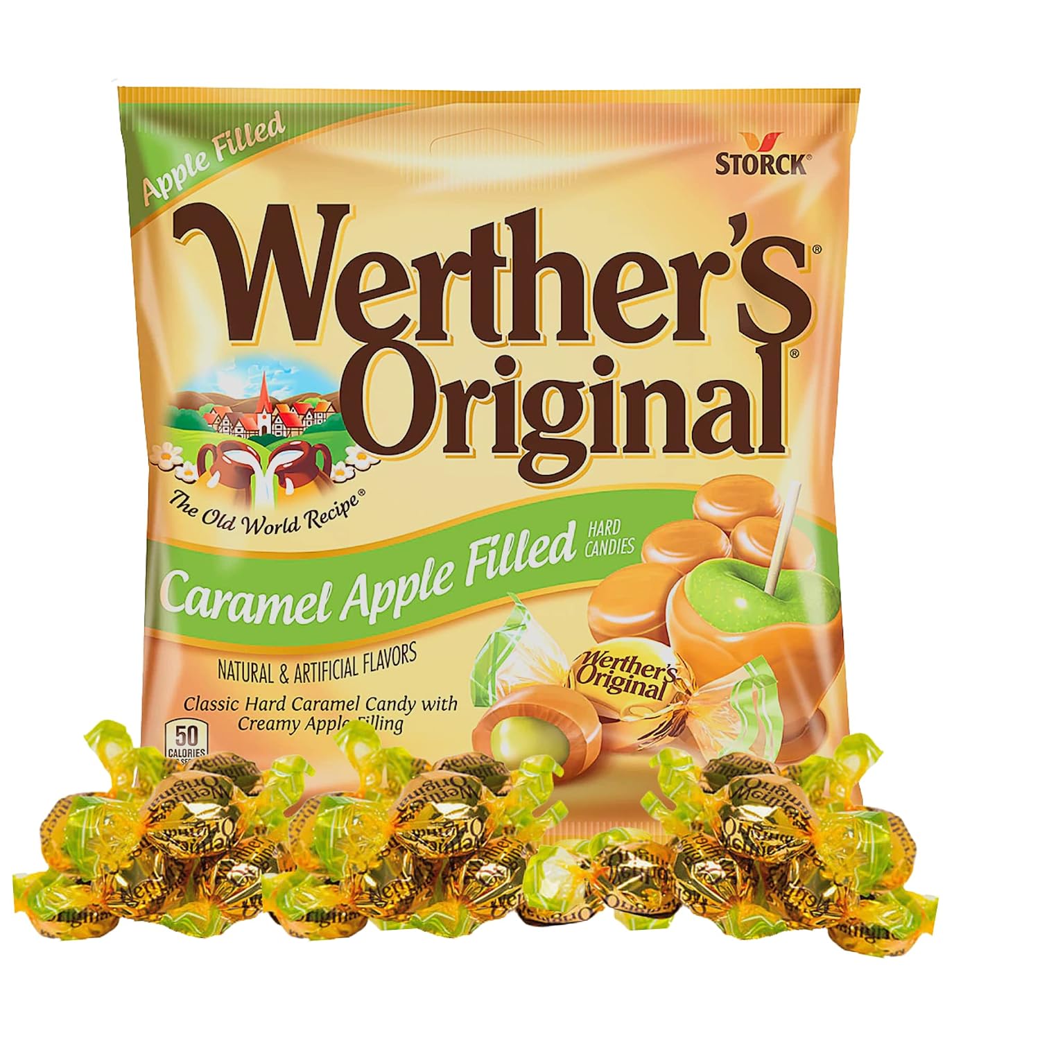 Werther's Original Caramel Coffee Hard Candy - Individually Wrapped Hard Candies for Halloween, Parties, or Snacks - 2.65 oz Bags (Pack of 3)