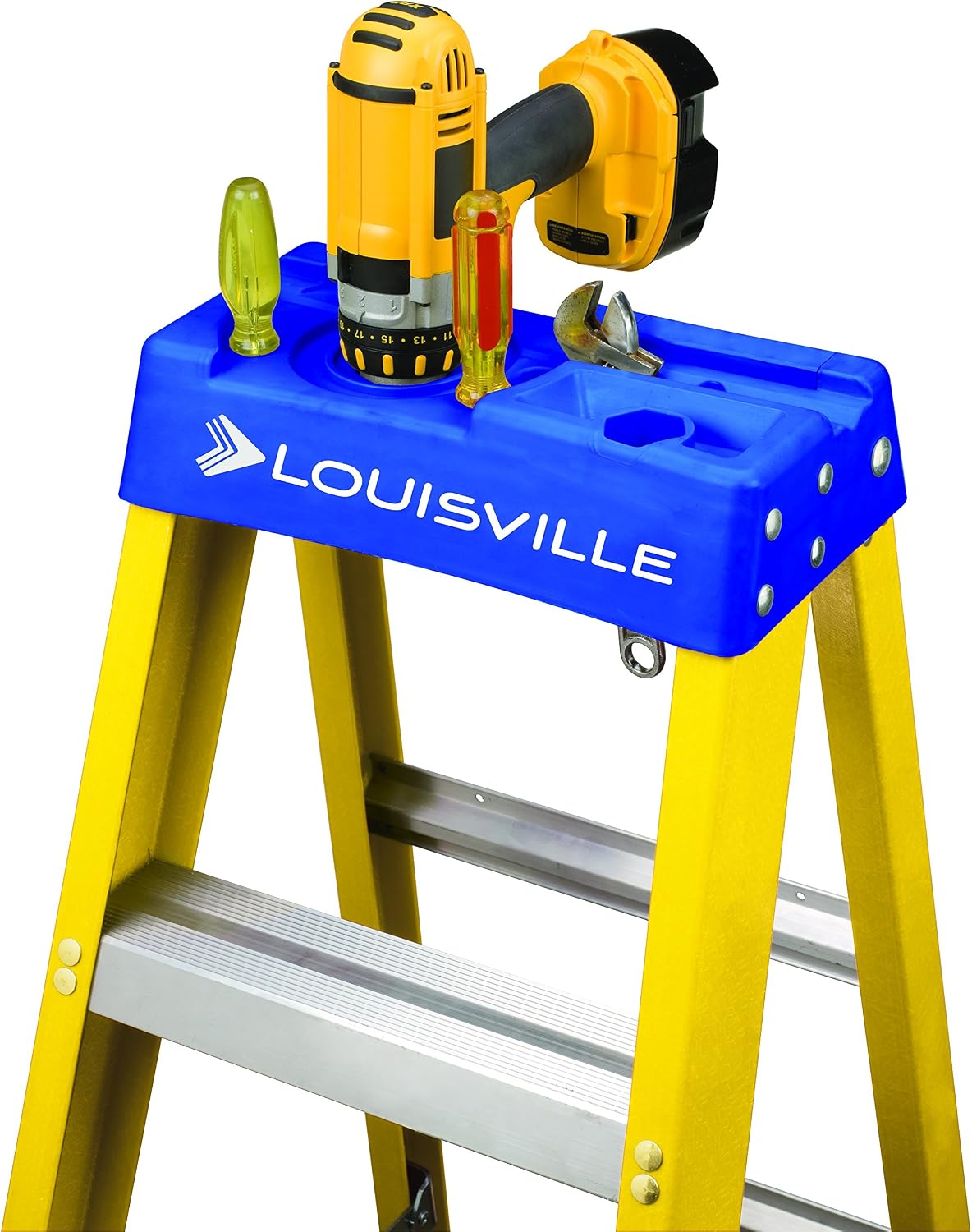 Louisville Ladder 5-Foot Fiberglass Step Ladder, 250-Pound Load Capacity, Type I, FS2005