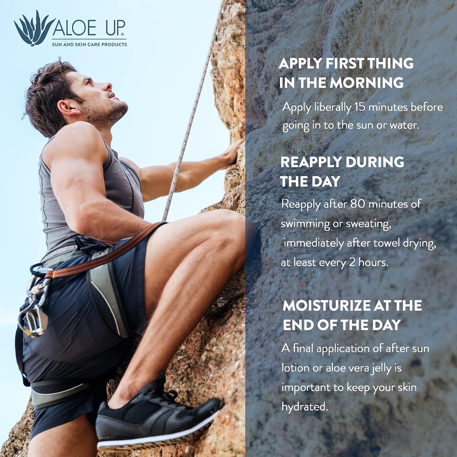 Aloe Up Sport Sunscreen Spray SPF 15, Water Resistant, Non-greasy, 6 oz | Broad-spectrum SPF 15; Water resistant up to 80 min; Non-greasy, With aloe vera gel, fragrance-free