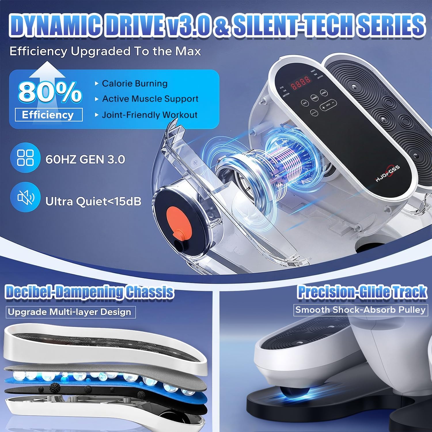 Under Desk Elliptical, Quiet Motorized Leg Exerciser with Remote Control | Quiet pedal exerciser for seniors, home and office use