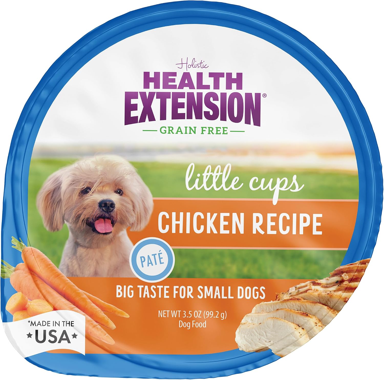 Health Extension Little Cups Grain-Free Wet Dog Food, Small Breed - Variety Box (6 Chicken/6 Turkey) 3.5 oz - Easy to Digest