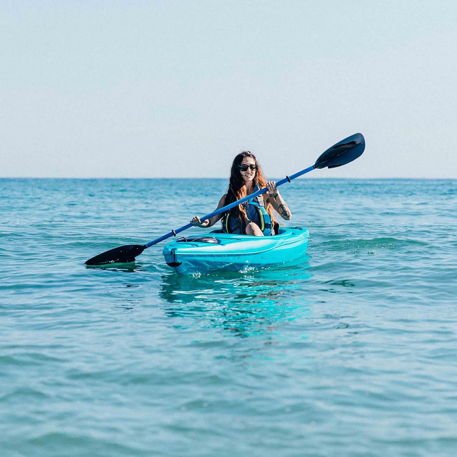 Pelican Vesta Kayak Paddle | Aluminum Shaft with Nylon Reinforced Blades | Lightweight, Adjustable| Perfect for Kayaking - Premium Quality Material