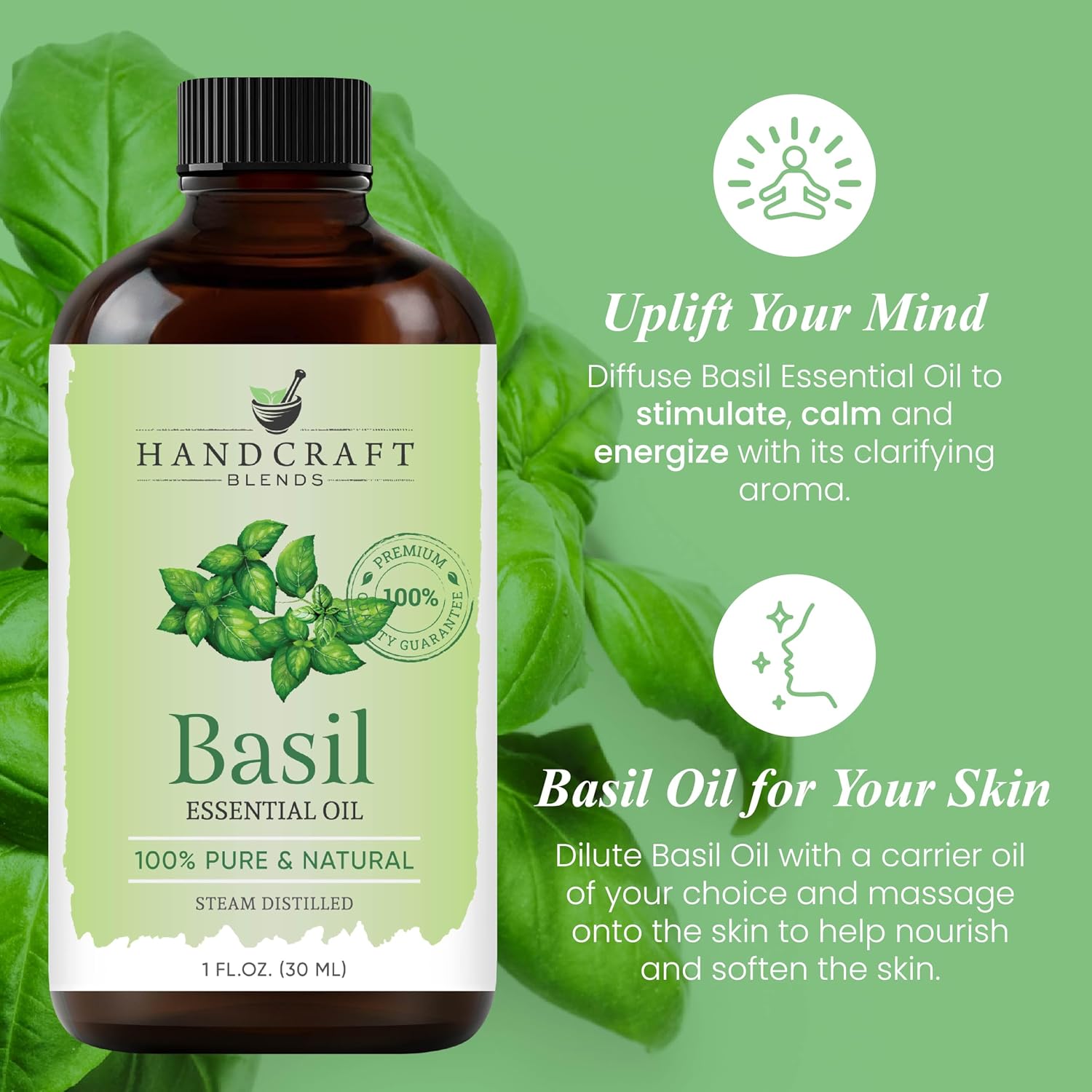 Handcraft Blends Peppermint Essential Oil – Huge 4 Fl Oz – 100% Pure and Natural – Premium Grade Essential Oil for Diffuser and Aromatherapy, Skin, Massage, Candle and Soap Making Fragrance