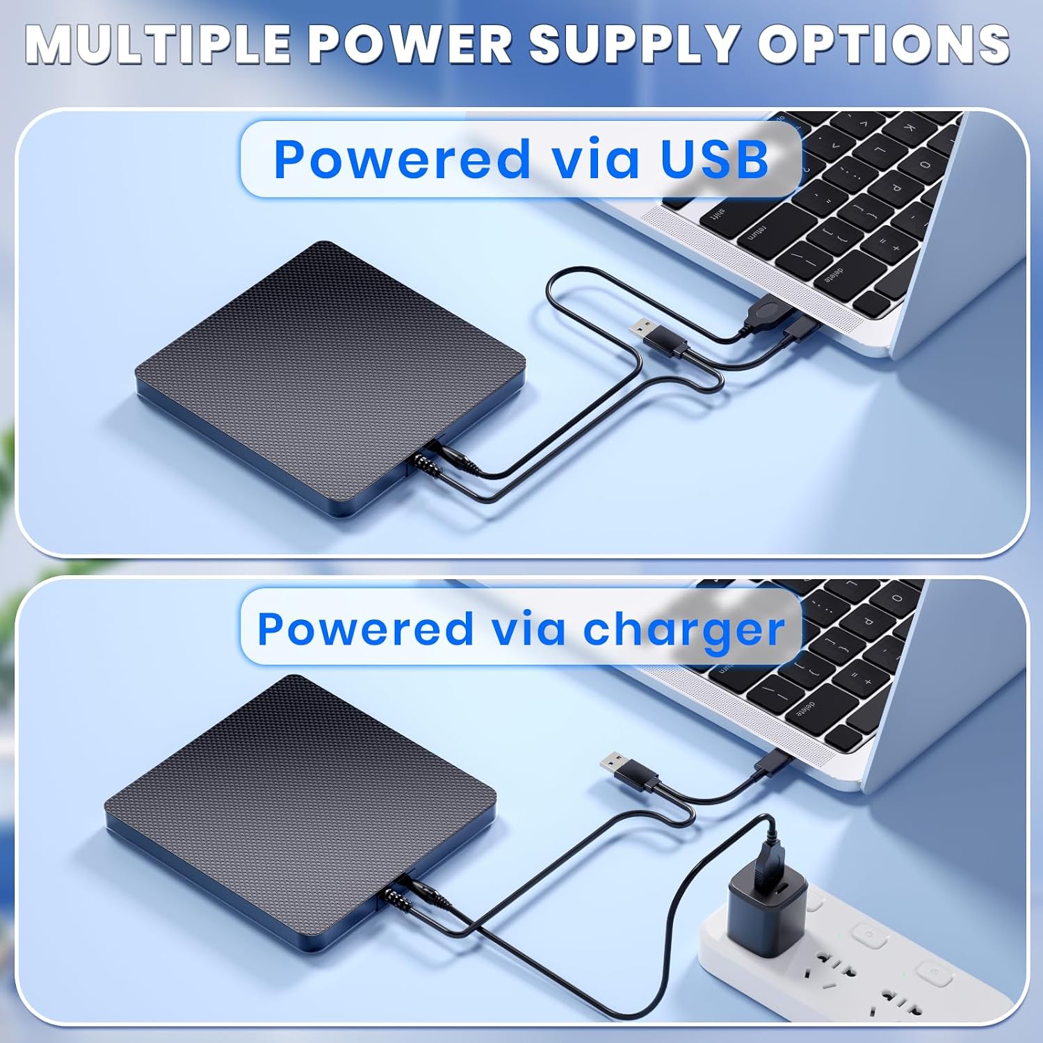 External Blu ray Drives Player Read/Write Compatible Bluray Burner USB 3.0 / Type-C BD/DVD/CD Burner Blu ray Player for pc