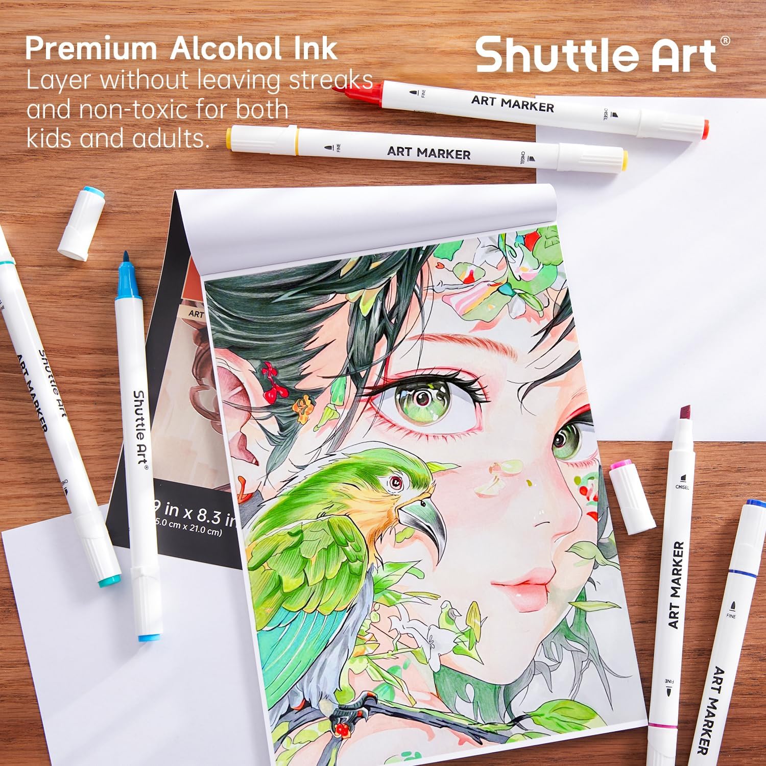 Shuttle Art 101 Colors Alcohol Markers