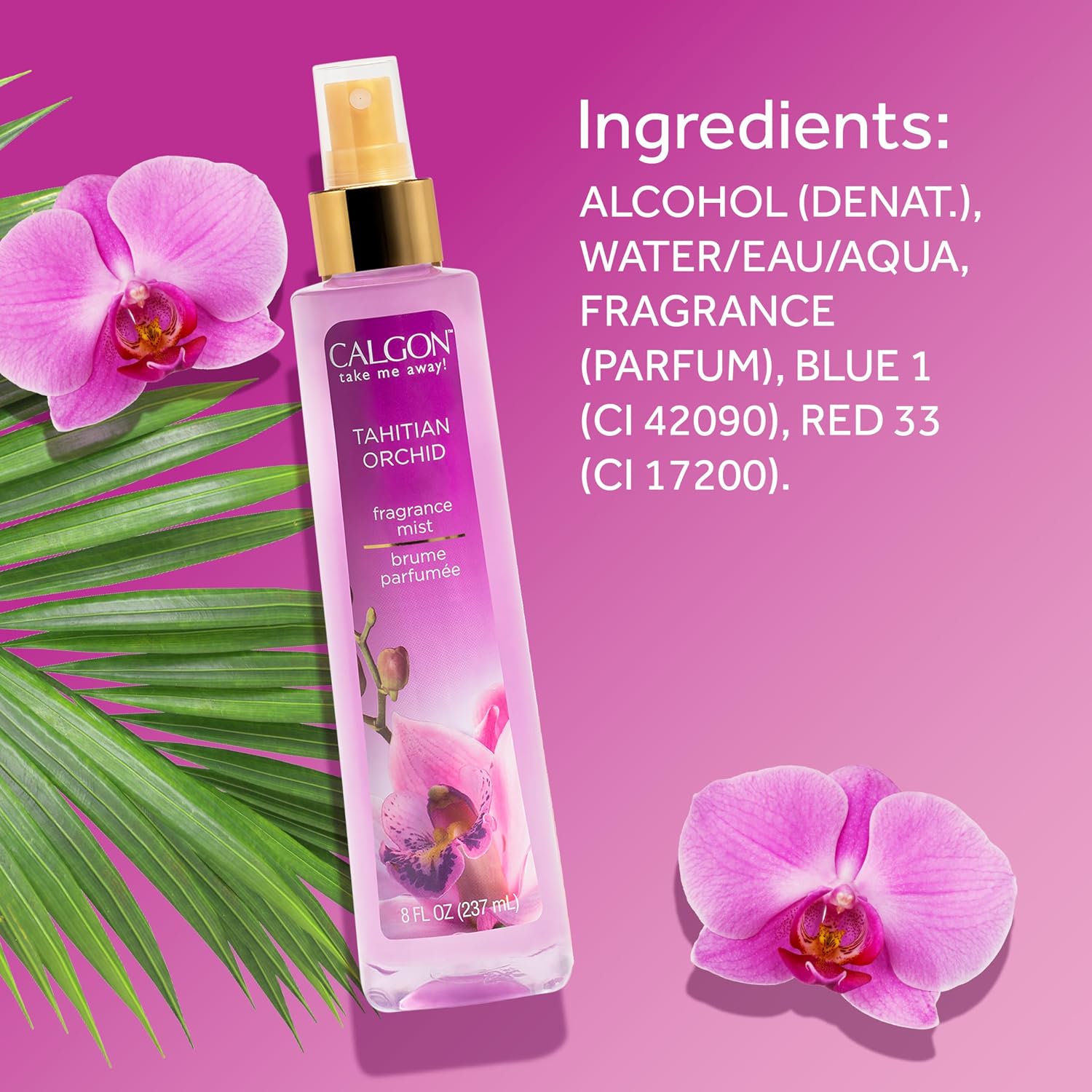 Calgon Fragrance Body Mist, Morning Glory, 8 fl oz