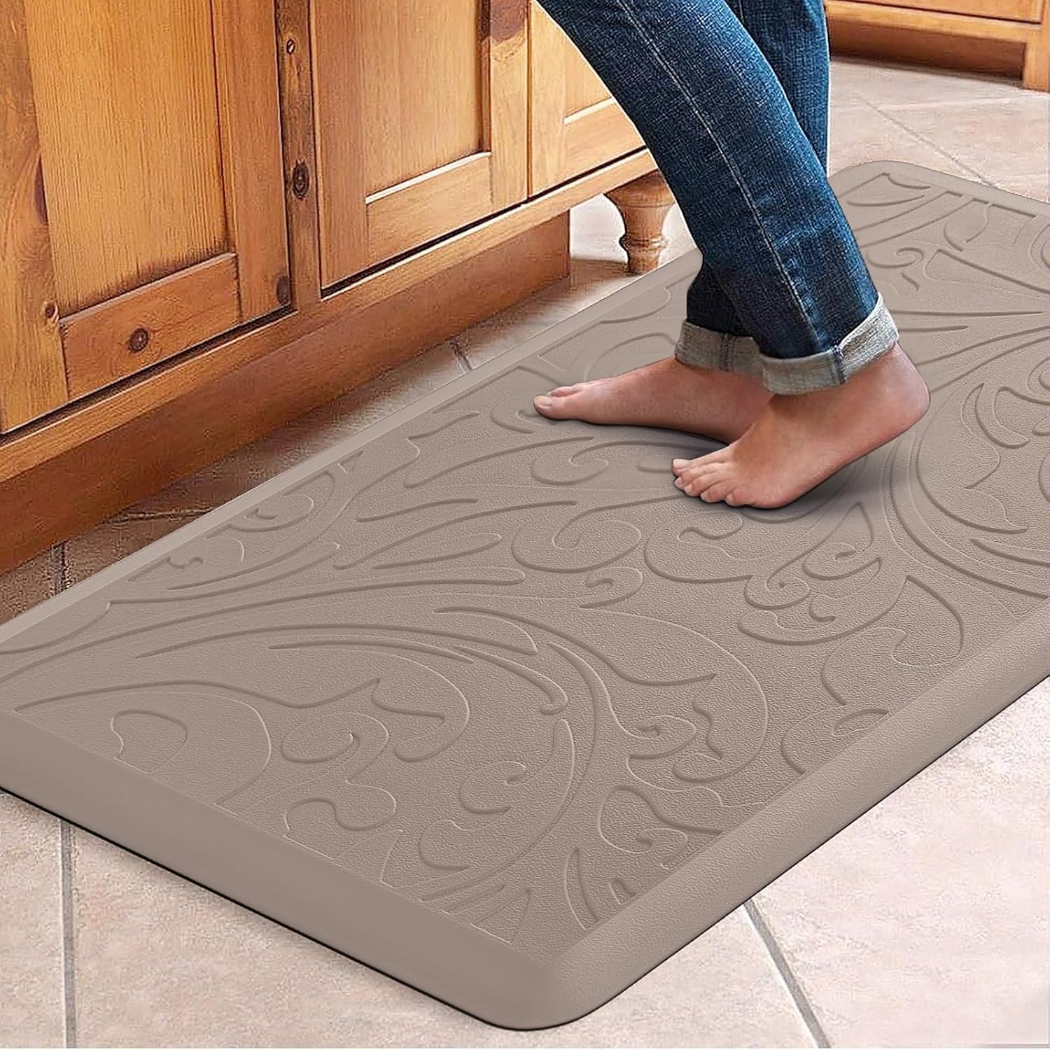 Kitchen Mat Cushioned Anti-Fatigue Comfort Standing Mat Rug for Home,Office