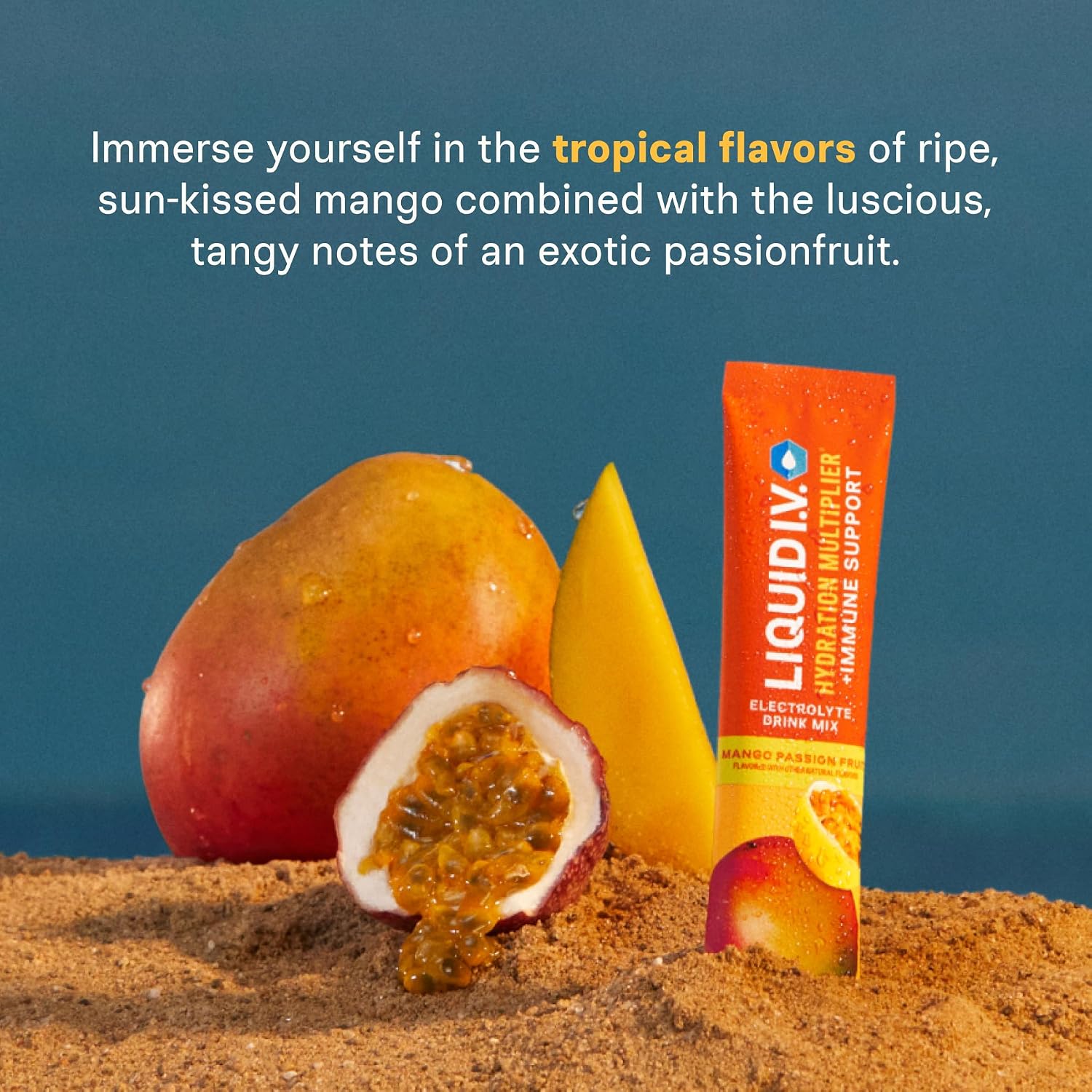 Liquid I.V. Hydration + Immune Electrolytes, Tangerine, 14 Count