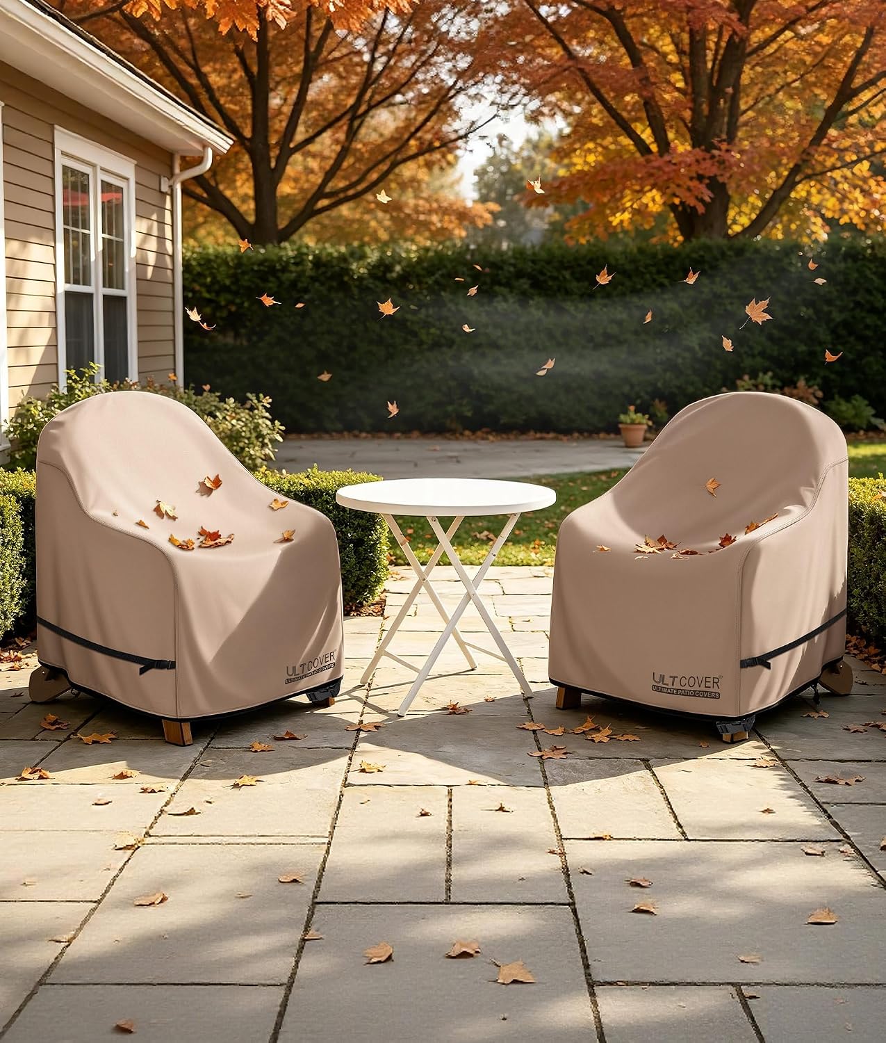 ULTCOVER Waterproof Patio Chair Cover, 32W x 34D x 34H in