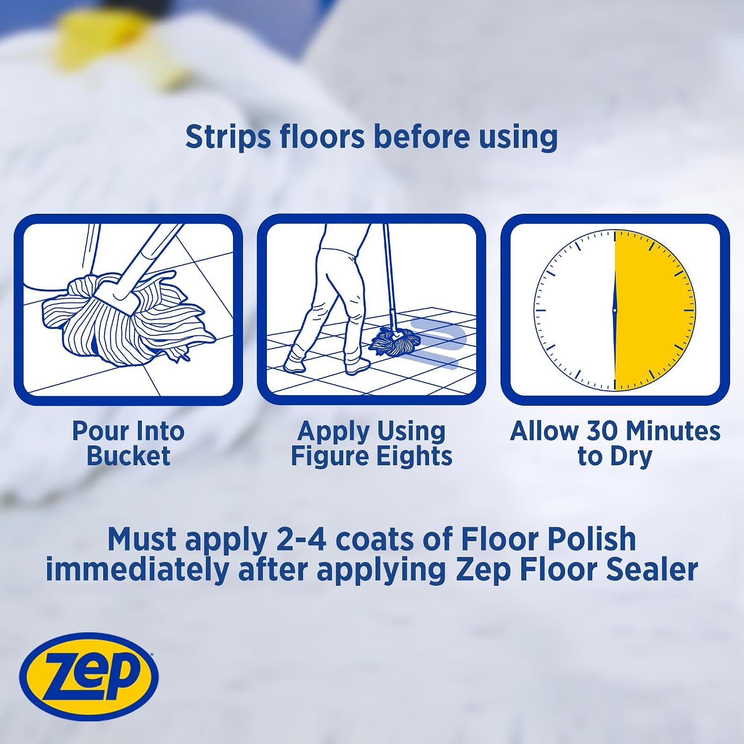 Zep Stain Resistant Floor Sealer - 1 Gallon - ZUFSLR128 - Durable, Long Lasting Seal