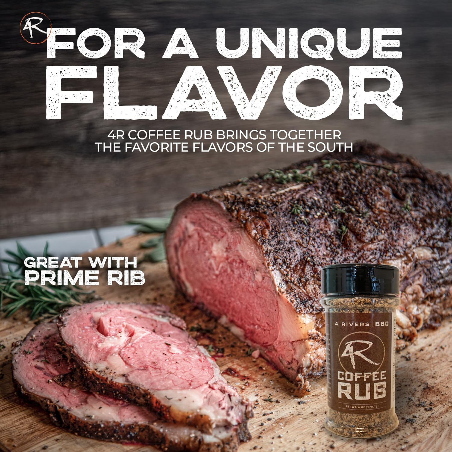 4 Rivers - Smokehouse Brisket Rub - Dry Rub Seasoning for Roasting, Slow-Cooking or Grilling - Premium Blend - Multi-Regional Recipe - Premium Ingredients - 6 oz | Seasoning for Roasting, Slow-Cooking or Grilling, Premium House-Made Blend, Multi-Regional…