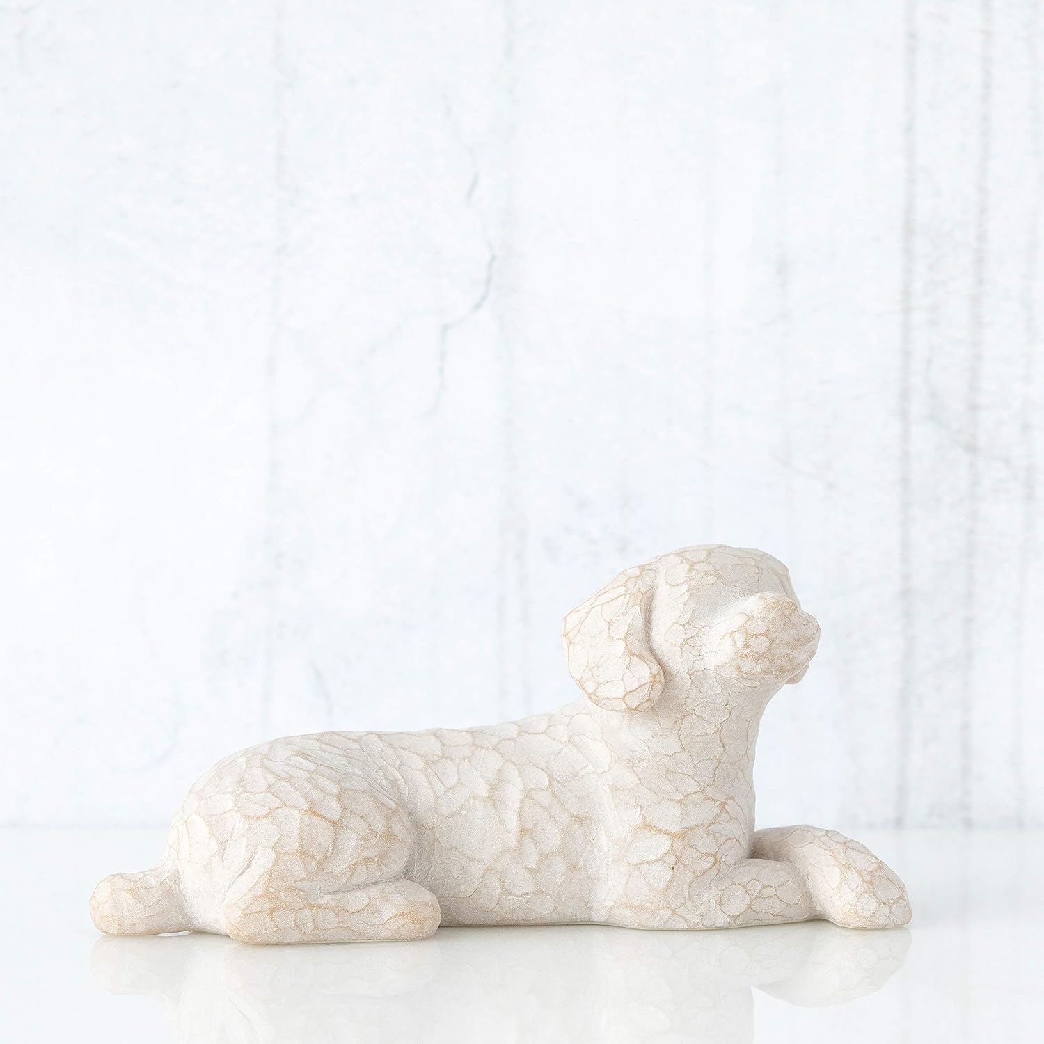 Willow Tree Love My Dog (Light), Sculpted Hand-Painted Figure | Cast from a Susan Lordi Original Carving, Gift for Dog Lovers, Celebrates the Loving Bond Between People and Their Dogs