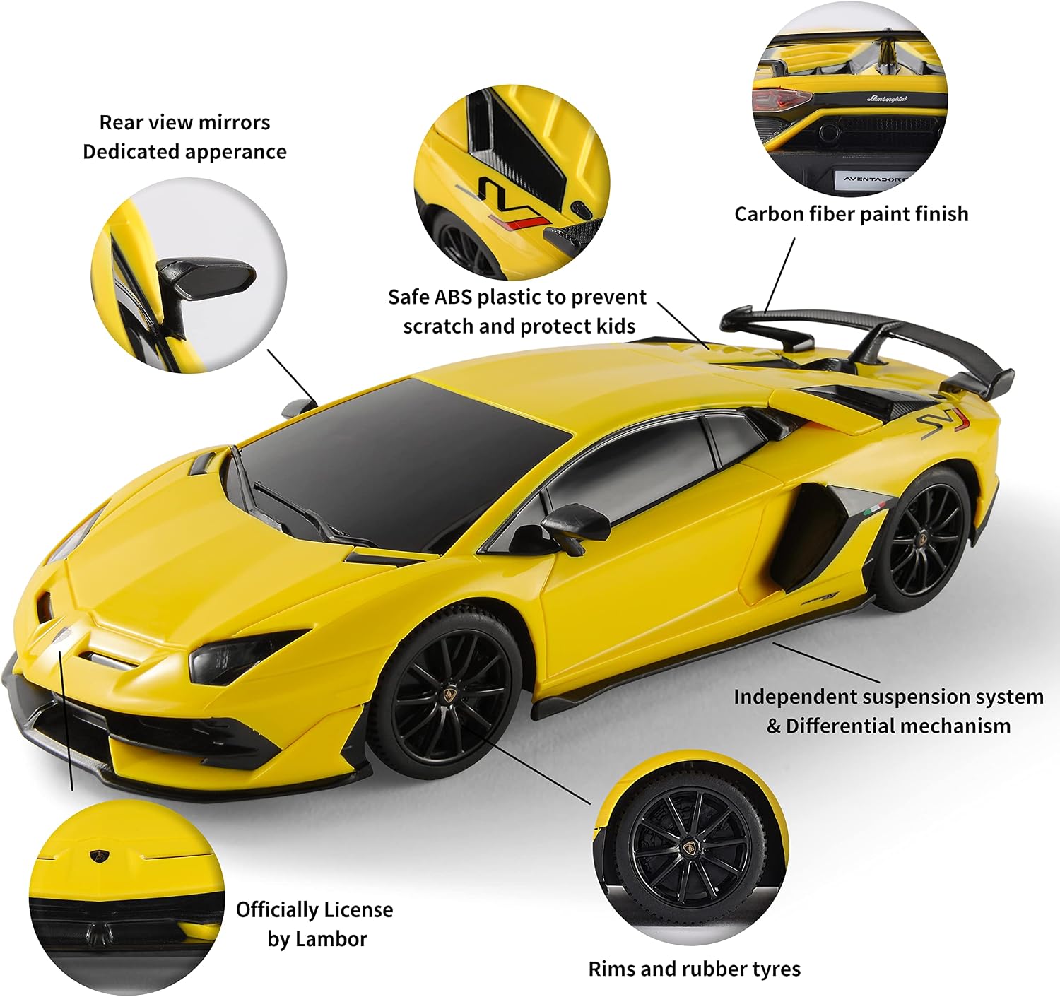 BEZGAR 1:24 Ferrari Remote Control Car Licensed FXX-K EVO