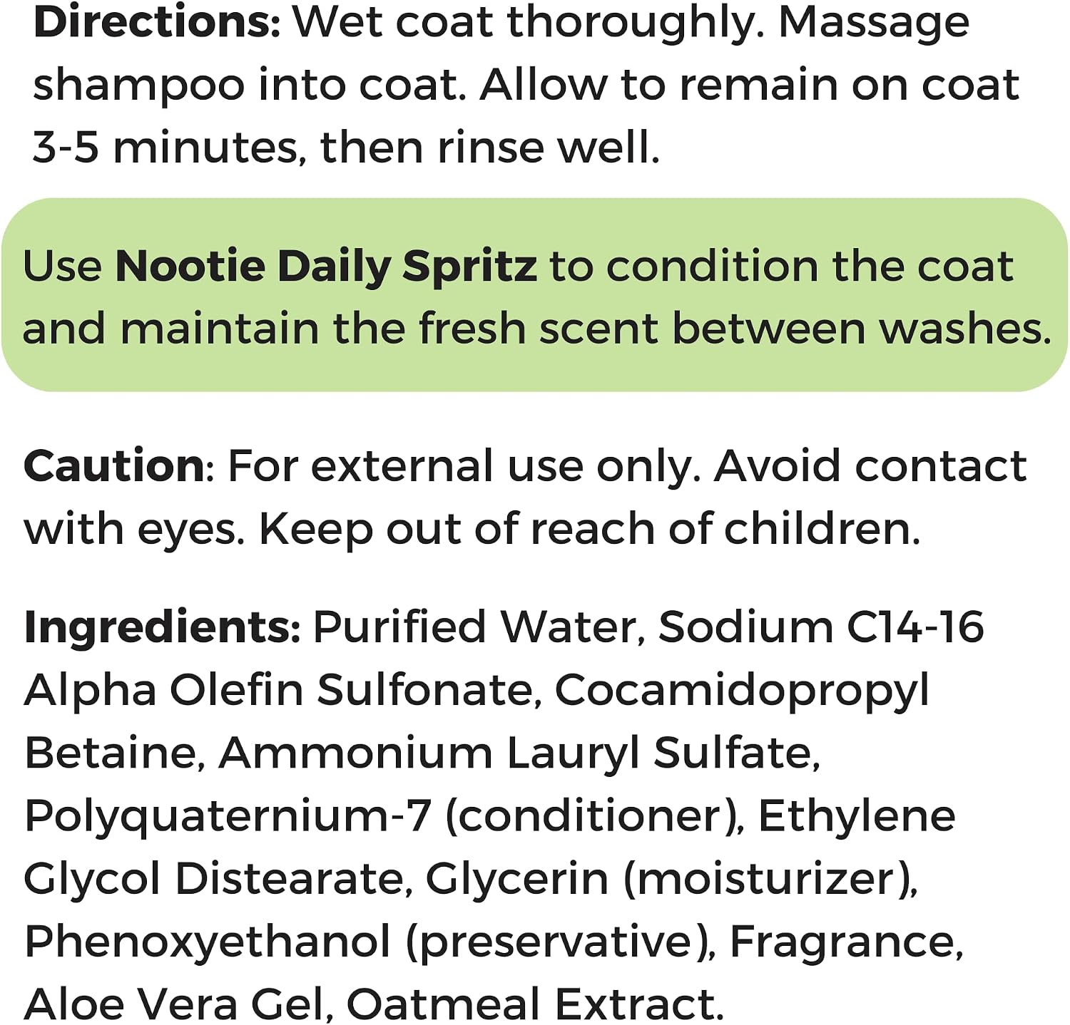 Nootie Cucumber Melon Pet Shampoo for Dogs & Cats, Gentle Oatmeal Formula | 16 oz, dog wash for sensitive skin, helps relieve dry itchy skin for dogs, natural ingredients, cleans & conditions