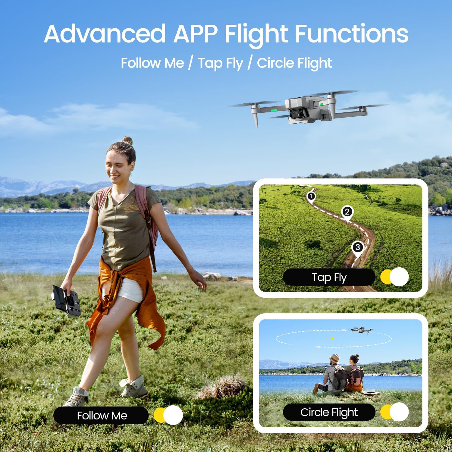 Holy Stone HS440 Foldable FPV Drone with 1080P WiFi Camera for Adult Beginners and Kids