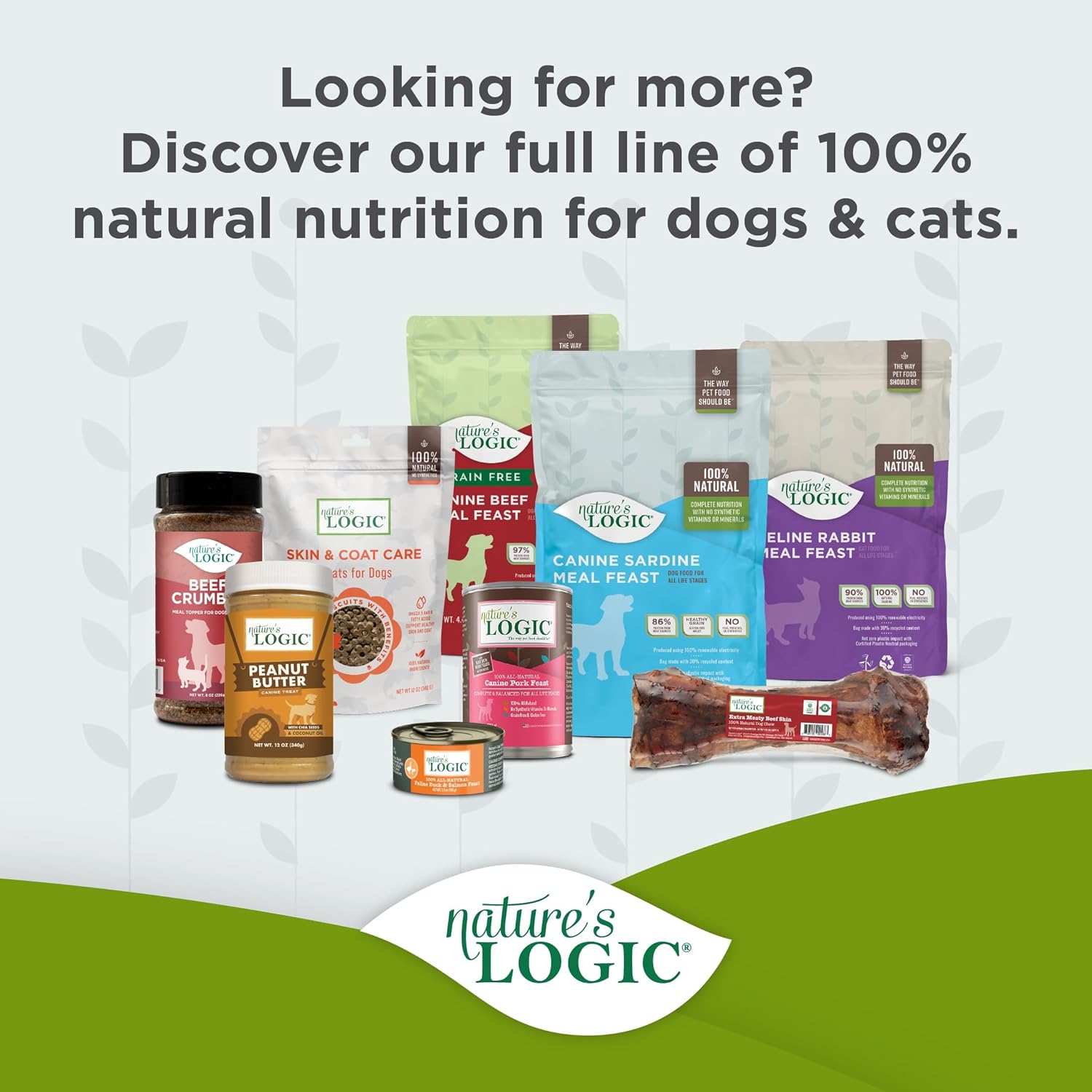 NATURE'S LOGIC Pine Pellet Cat Litter - 100% Natural - Unscented, 12 lb | 100% Natural Pine, Dust-free, Biodegradable, Safe for cats, kittens, reptiles & small pets, Highly absorbent, 12 lb bag