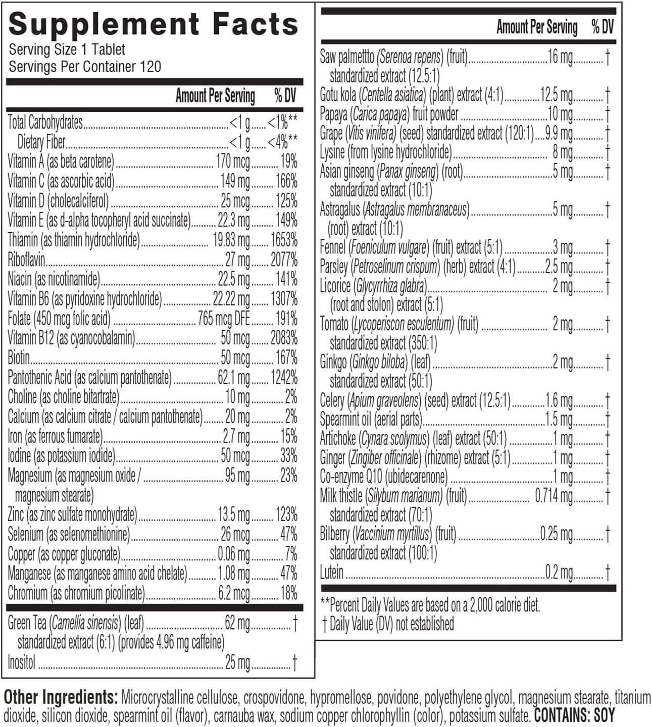 Swisse Ultivite Mens Daily Multivitamins | 50 Vitamins, Antioxidants and Minerals + Adaptogens | Energy, Stress & Immune Support | Mens Vitamins | 120 Tablets