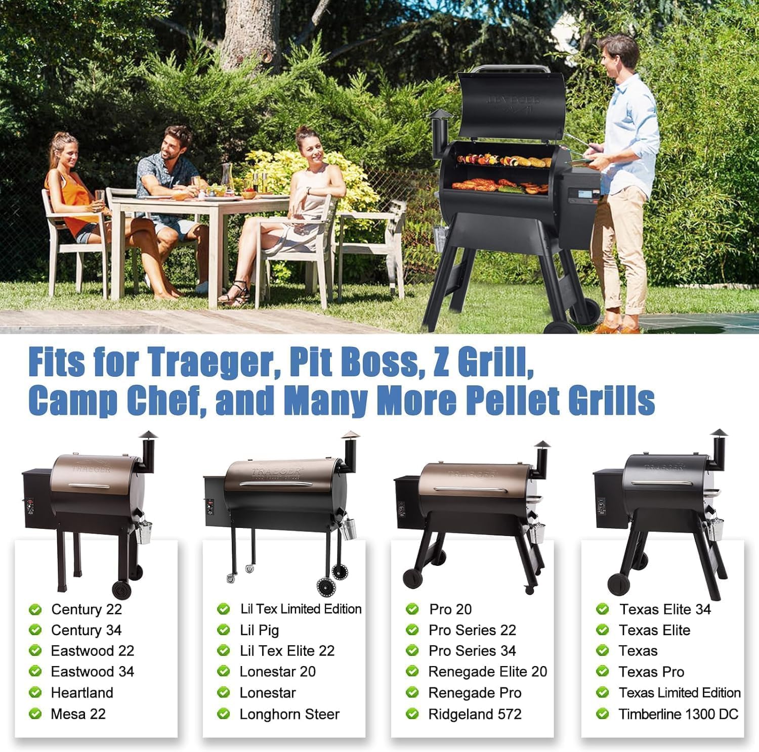 Drip Pan Heat Baffle Replacement for Traeger Pellet Smoker Grill, Heat Diffuser BCA012