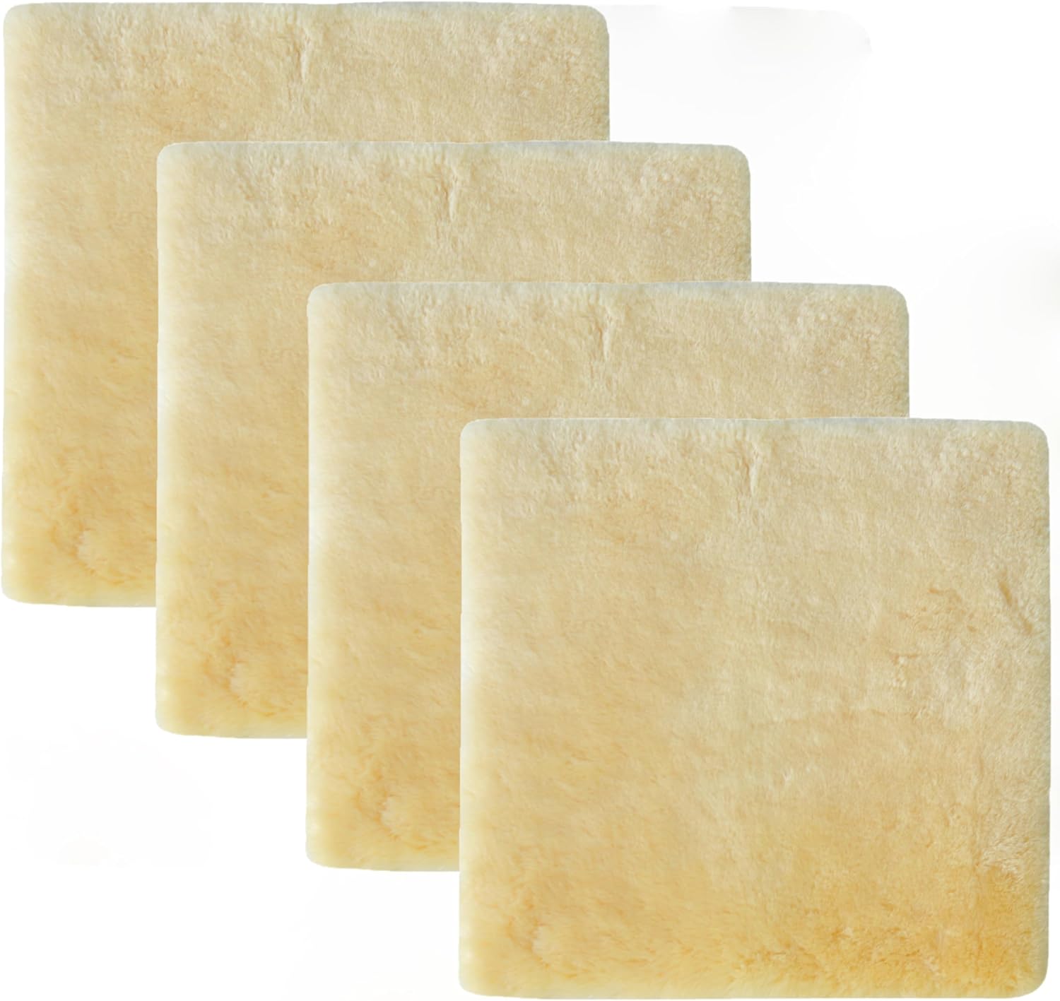 Natural Medical Sheepskin Pad, Non-Slip Back, Natural, 17 x 17 in, 1 Pack