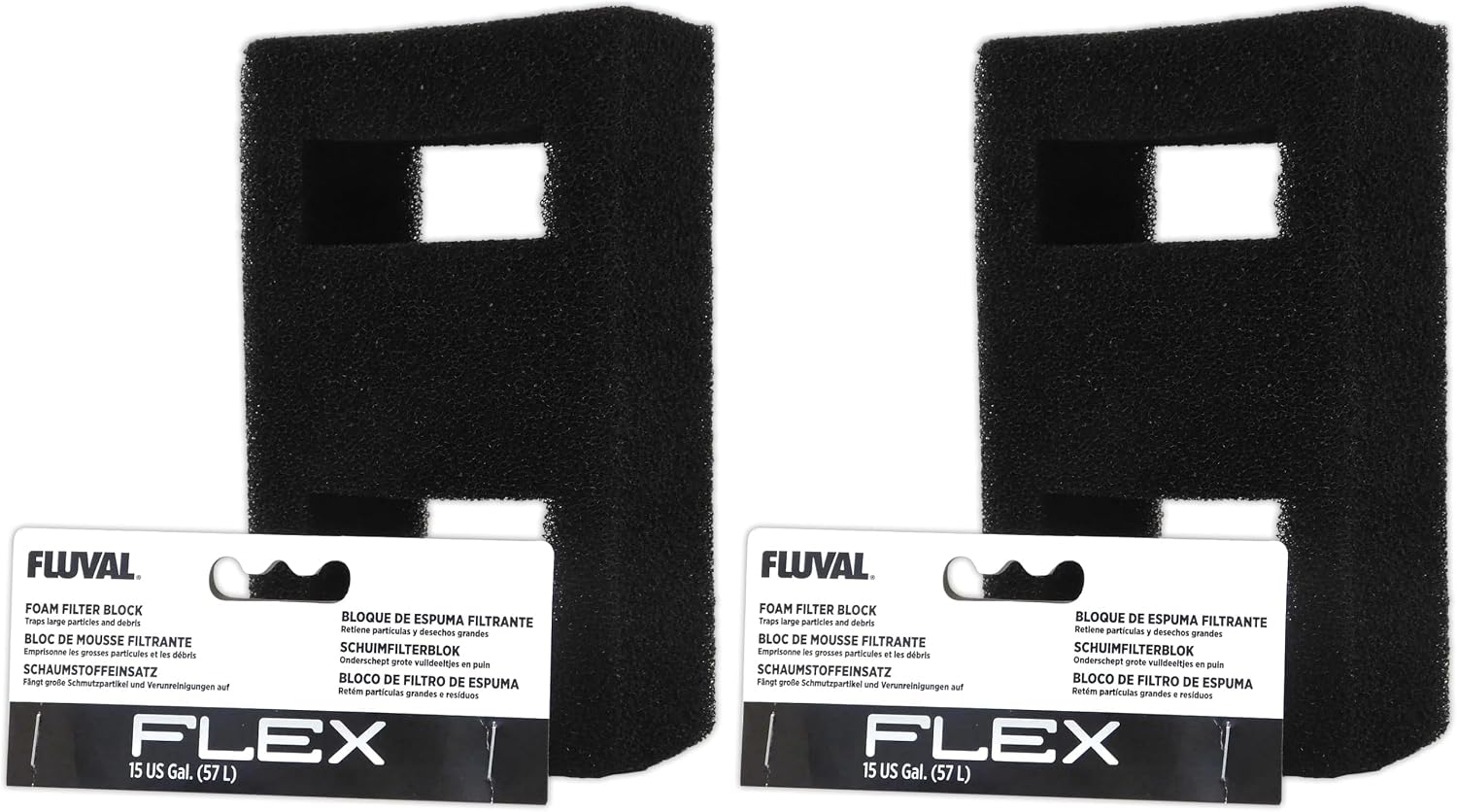 Fluval Flex Foam Filter Block, Replacement Aquarium Filter Media, A1375