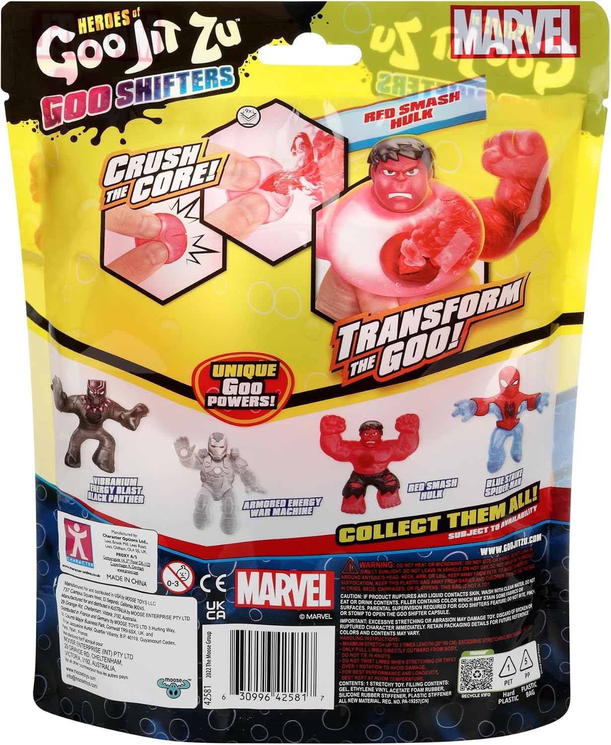 Heroes of Goo Jit Zu Licensed Marvel Hero Pack - Spider-Man, Multicolor (41054)