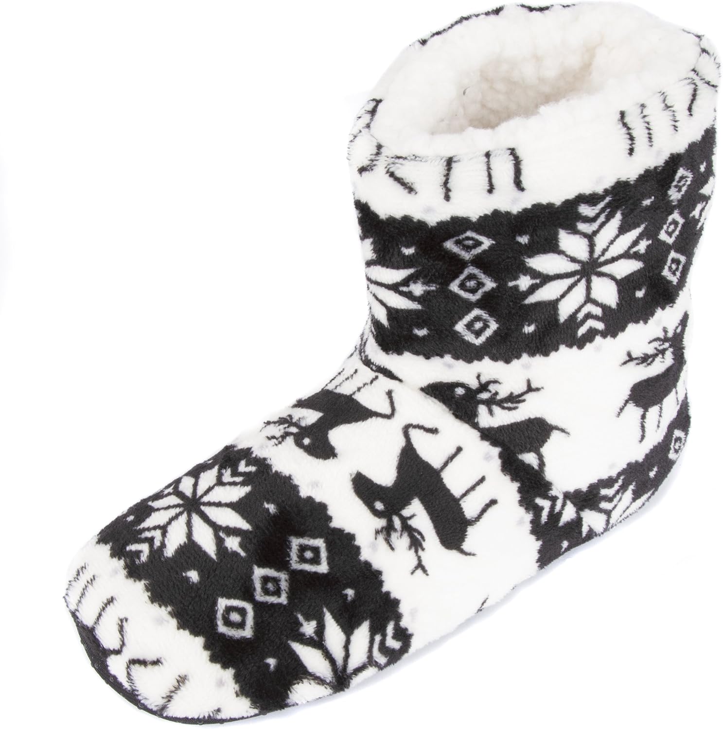 Leisureland Women's Fleece Lined Bootie Slippers