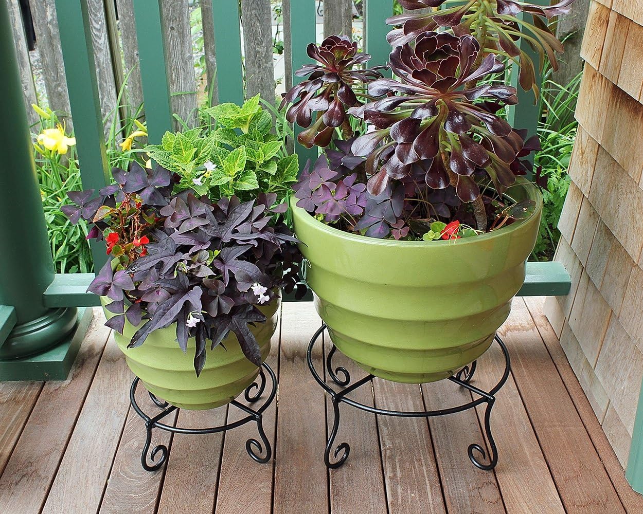 Achla Designs Piazza Flower Pot Plant Stand, Small,Black