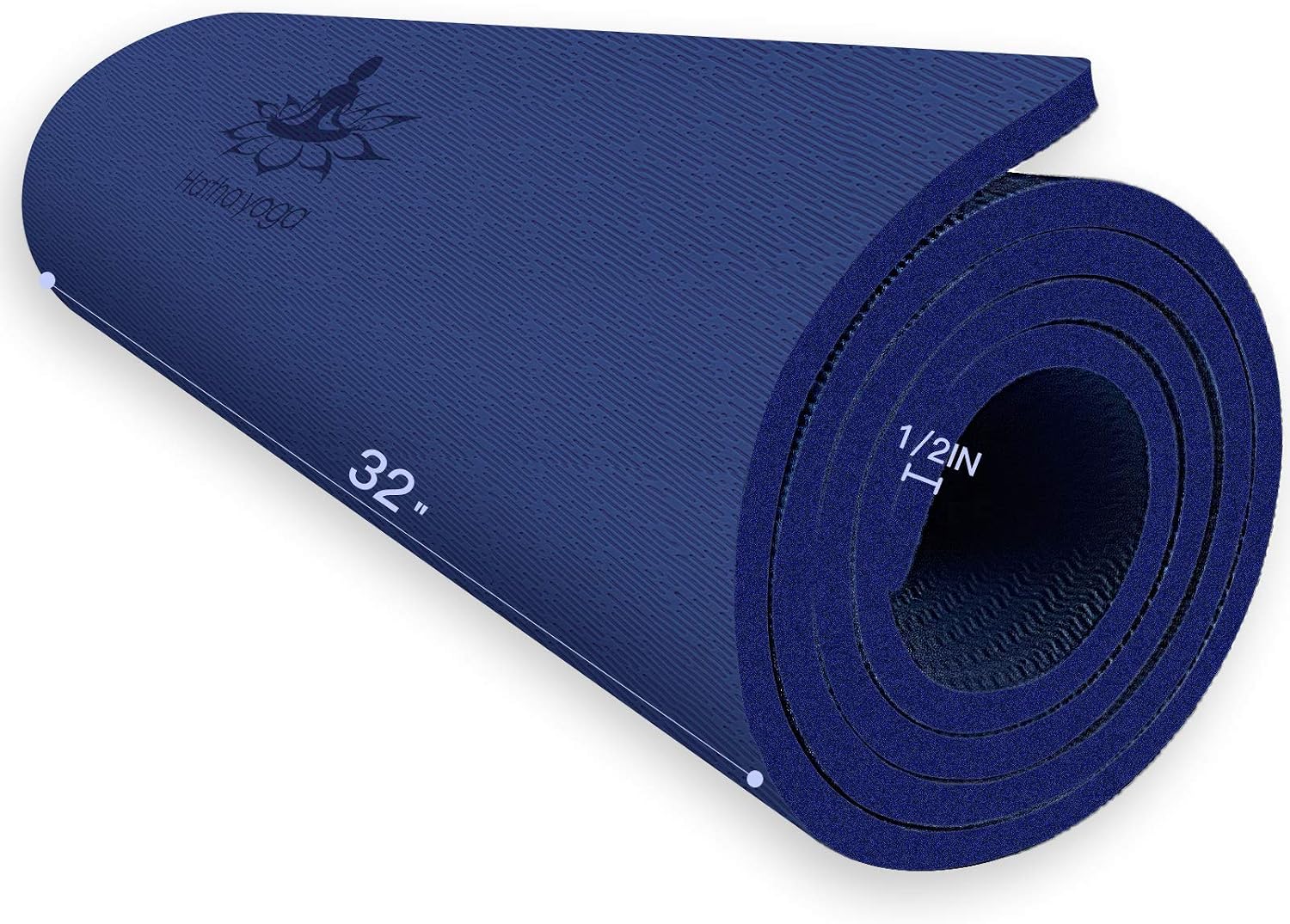 Hatha Yoga Extra Thick TPE Yoga Mat - 72"x 32" Thickness 1/2 Inch -Eco Friendly- With High Density Anti-Tear Exercise Mats For Home Gym Travel &