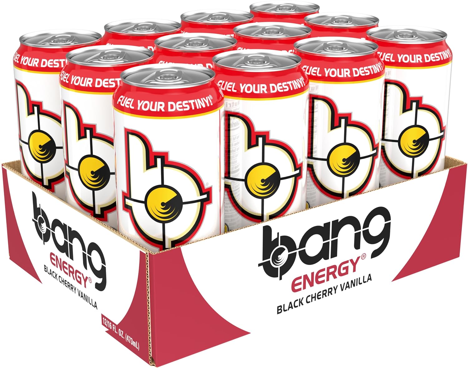 Bang Energy Blue Razz, Sugar-Free Energy Drink, 16-Ounce | Pack of 12