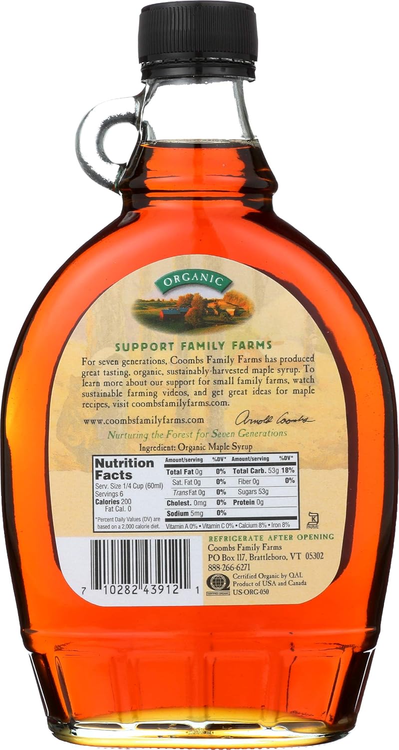 Coombs Family Farms, Syrup Maple Dark Grade A Organic, 12 Fl Oz