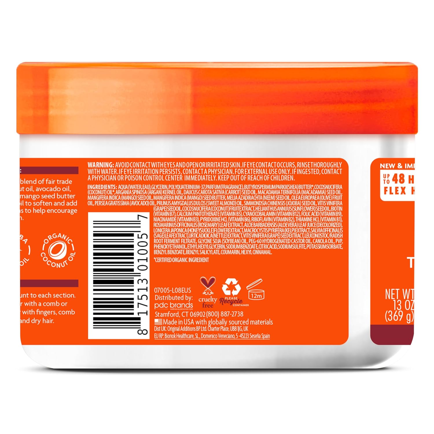 Cantu Shea Butter For Natural Hair Moisturizing Twist & Lock Gel, 13 Ounce (Pack of 1) (07005-12/3EU)