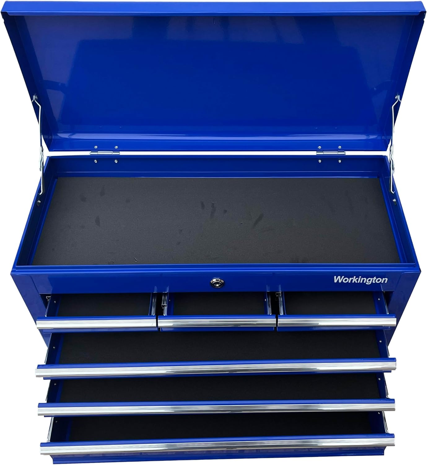 Workington Portable Metal Tool Chest with 6 Drawers, 24" 6-Drawer Tool Chest Cabinet with Ball Bearing Drawer Slides