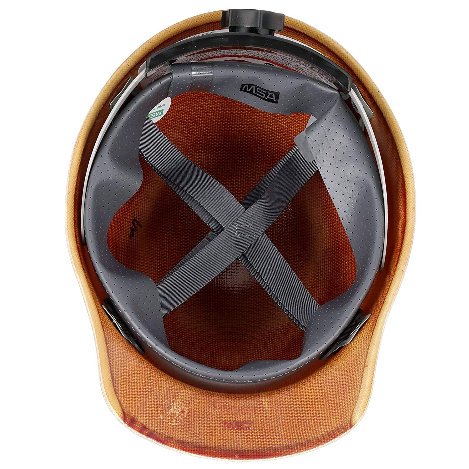 MSA 816651 Skullgard Cap Style Safety Hard Hat with Swing Ratchet Suspension | Non-slotted Cap, Made of Phenolic Resin