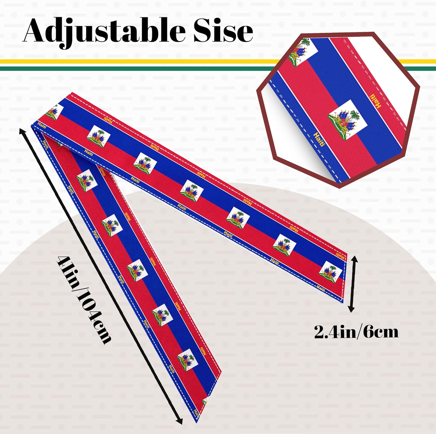 Tie Headbands for Men Women,Pattern Gymwrap,Gym Workout Adjustable Non-Slip Sweatbands for Running,40 X 2.4In