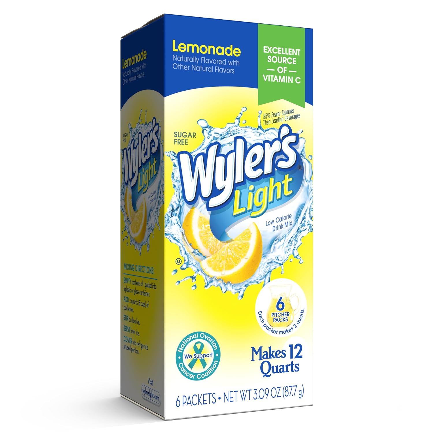 Wyler's Light Pitcher Packs Water Drink Mix, Fruit Punch, 6 Packets
