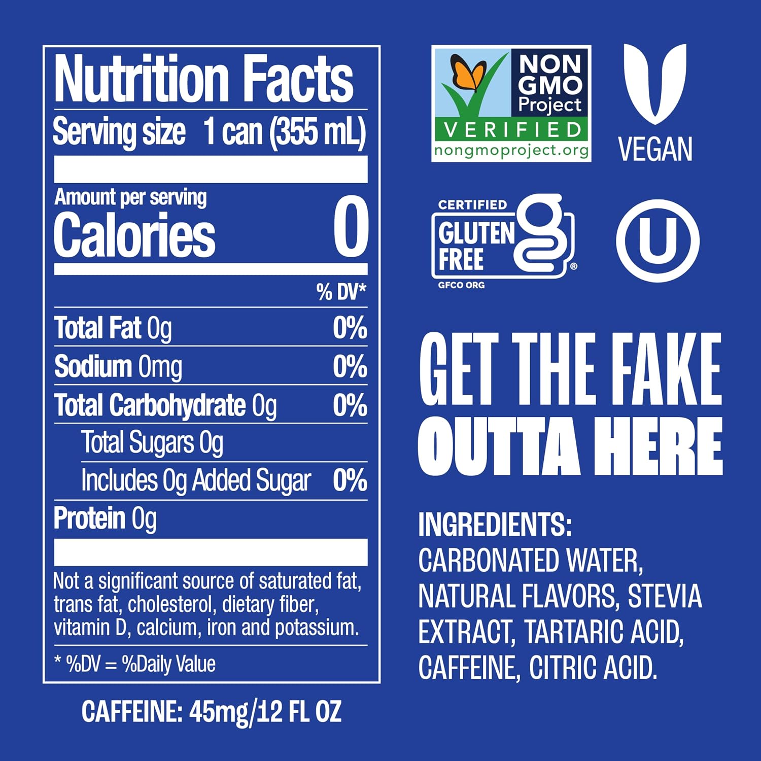 Zevia Zero Calorie Soda, Orange, 12 Ounce Cans (Pack of 6)
