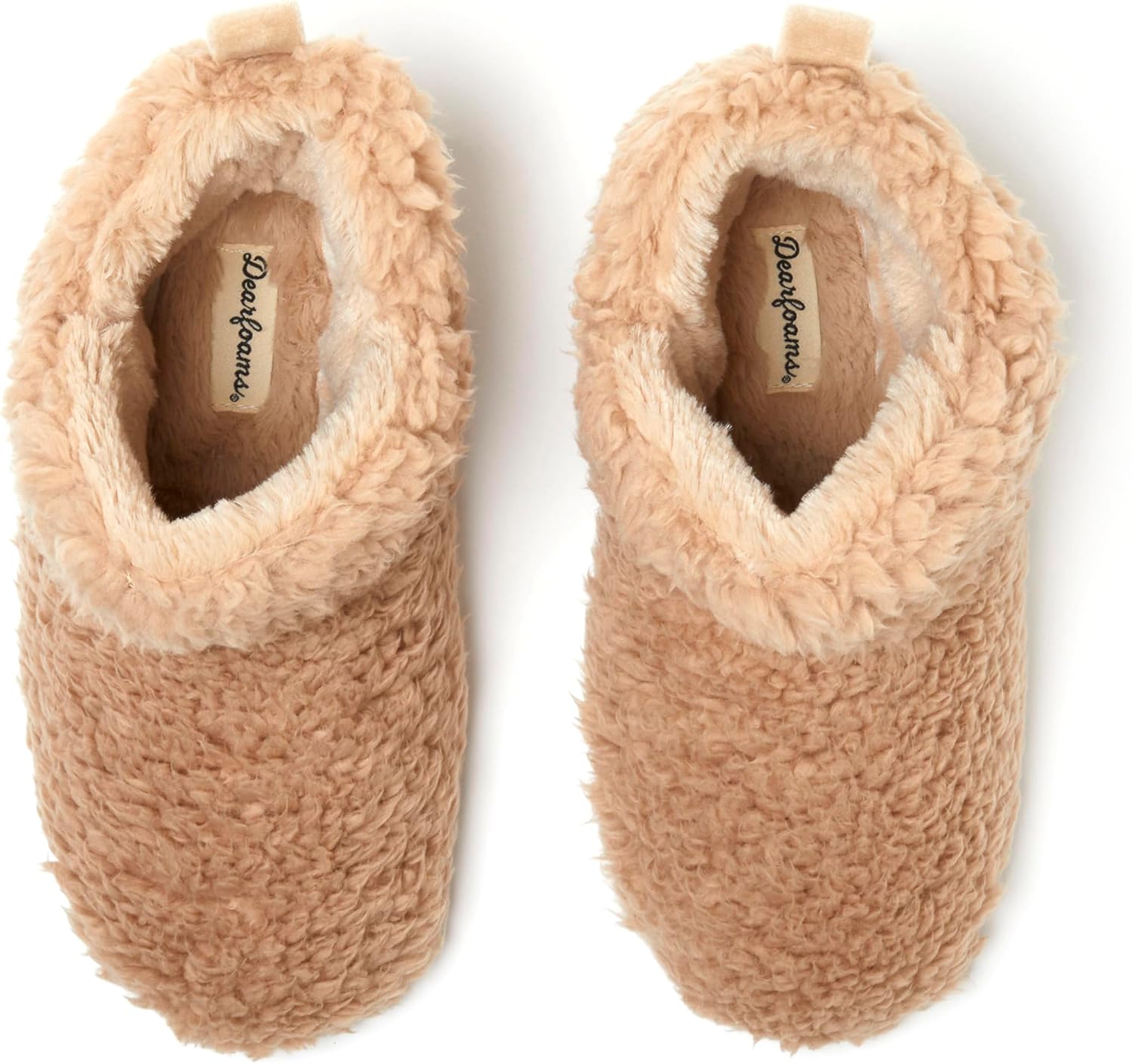 Dearfoams Women's Chelsea Faux Fuzzy Sherpa Indoor House Bootie Slipper