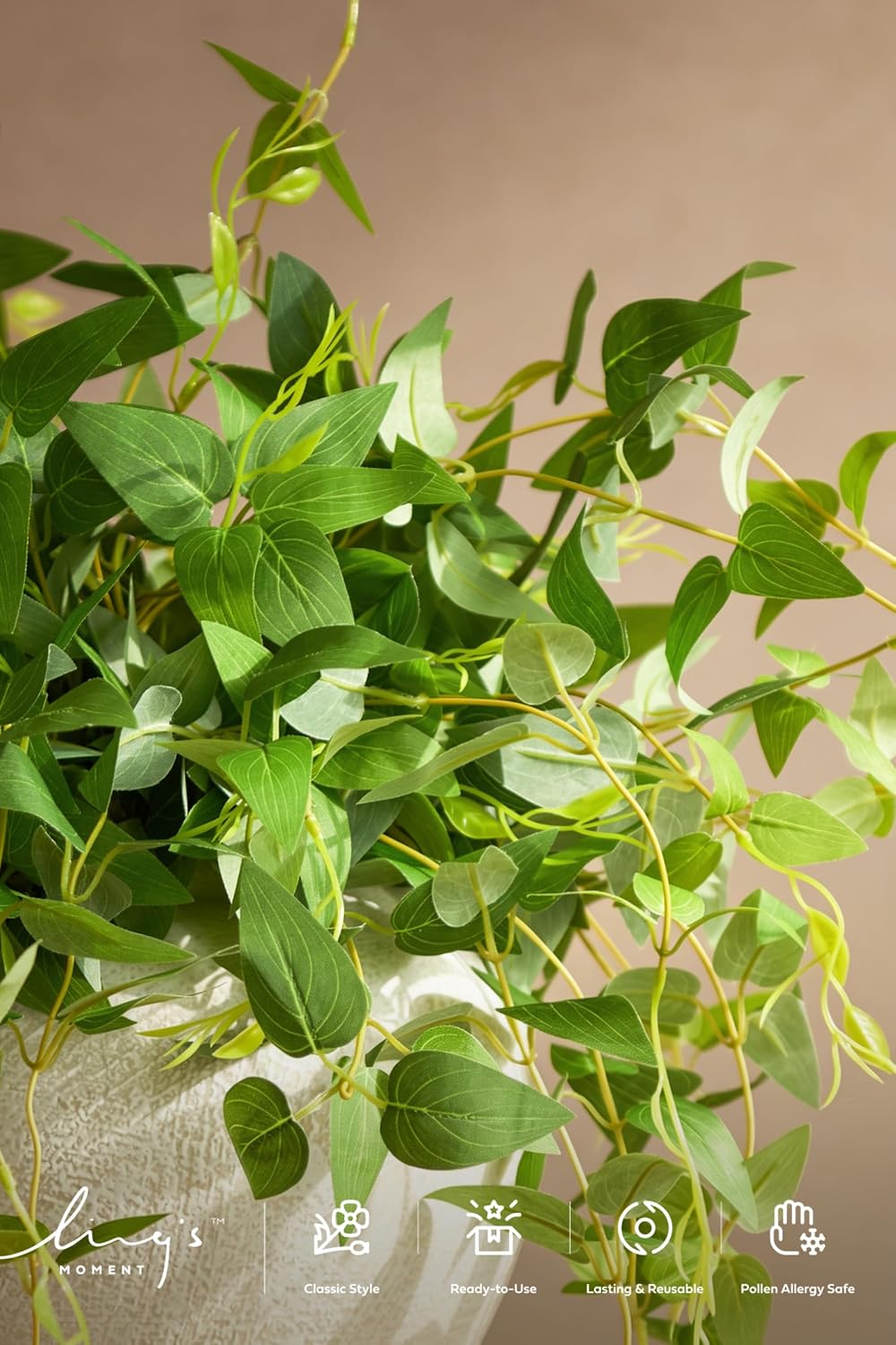 Ling's moment Artificial Clematis Cascading Greenery Garlands Vines