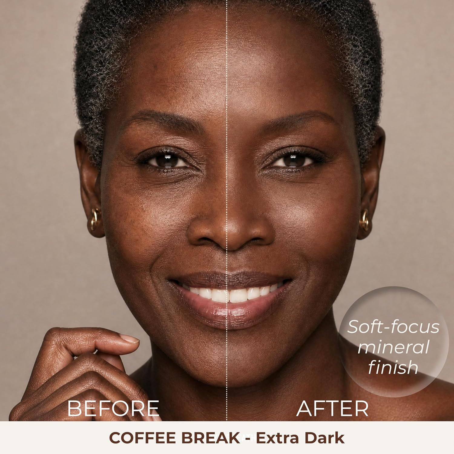 Mineral Dual Powder Foundation with SPF 15, 0.45 oz by Mommy Makeup | Buildable Coverage for Mature & Sensitive Skin - Talc-Free, Oil-Free, Gluten-Free, Cruelty Free (Craving - Medium/Dark)