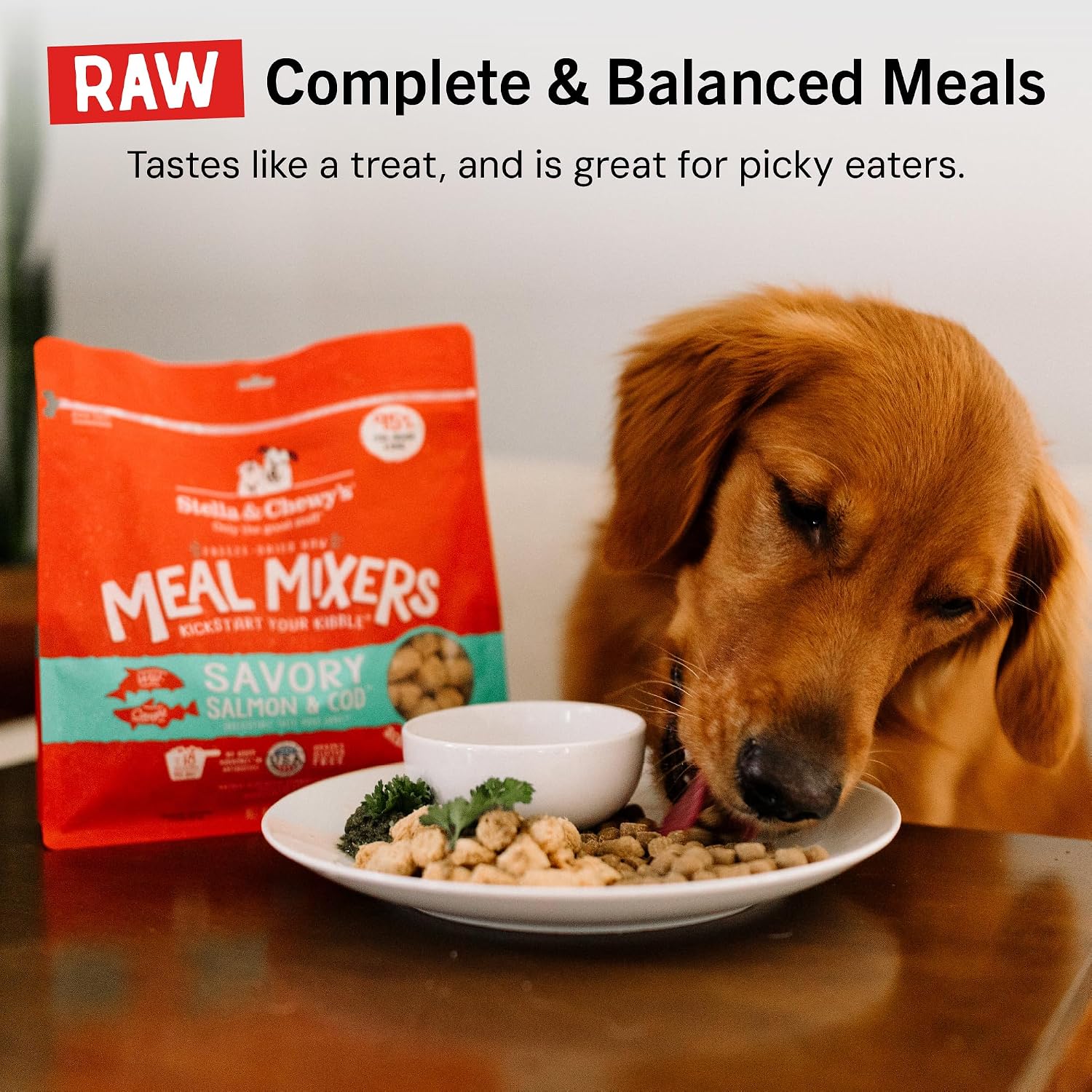 Stella & Chewy's Freeze-Dried Raw Chicken Meal Mixers- Dog Food Topper and Mixer - Made with 95% Cage-Free Chicken, Organs & Bone - Perfect for Picky Eaters - Grain-Free - 3.5oz