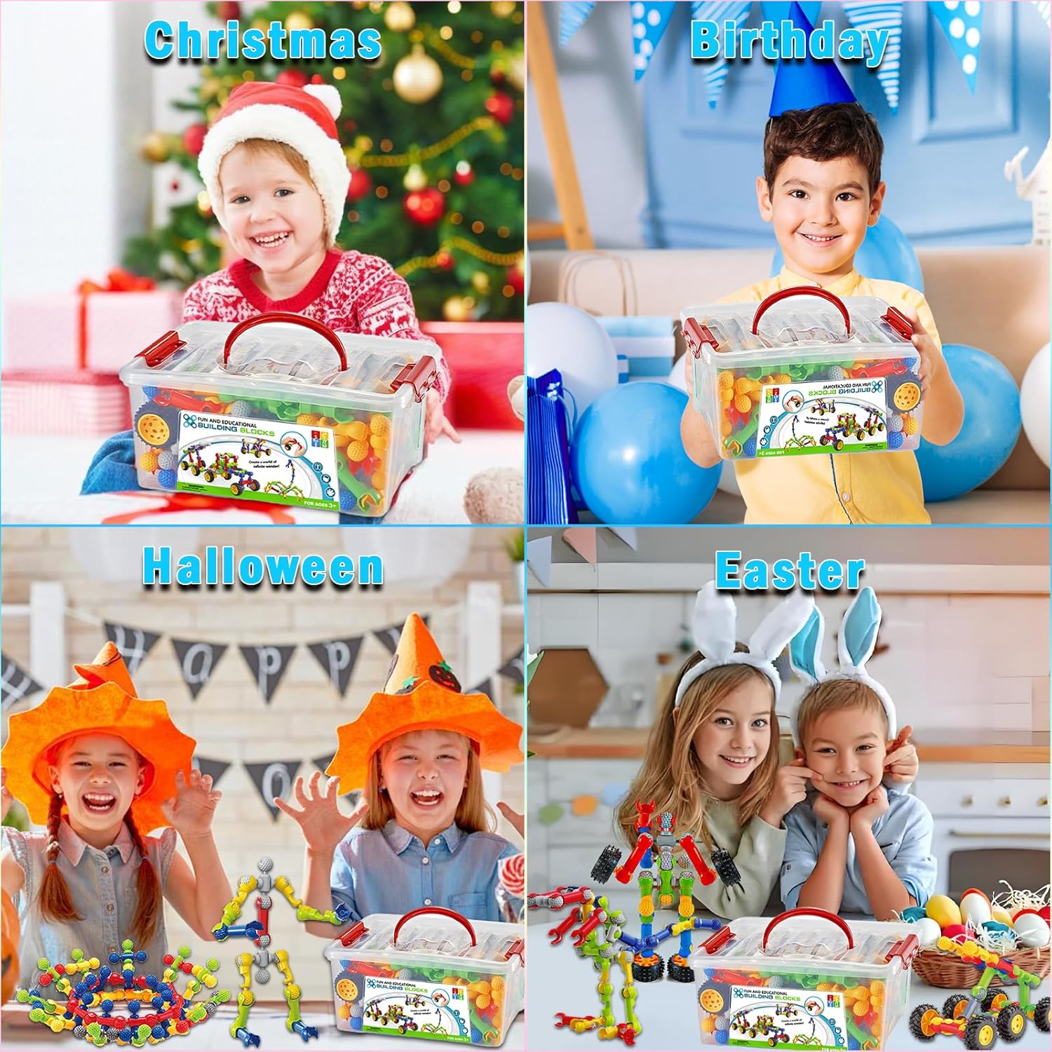 Huaker STEM Building Toys for 3 4 5 6 7 8 Year Old Boys Girls Birthday Gift