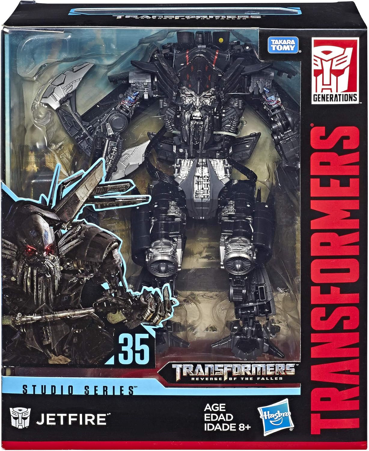 Transformers Toys Studio Series 35 Leader Class Revenge of The Fallen Movie Jetfire Action Figure - Kids Ages 8 and Up, 8.5-inch