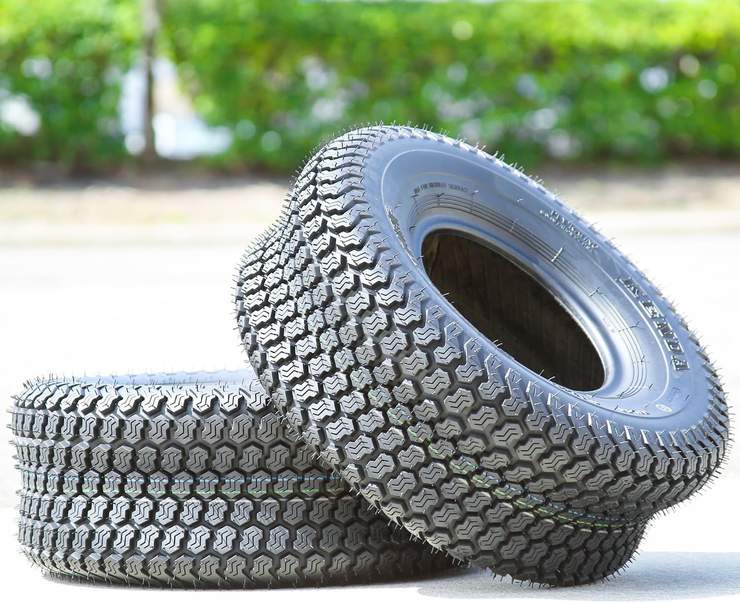 Kenda K500 Super Turf R/S 4 Ply 16-7.50-8 Lawn & Garden/Turf Tire | Lawn Mower & Garden Tractor All Season Traction 64A3 Rated 4 Ply Bias Construction Black Sidewall Tire