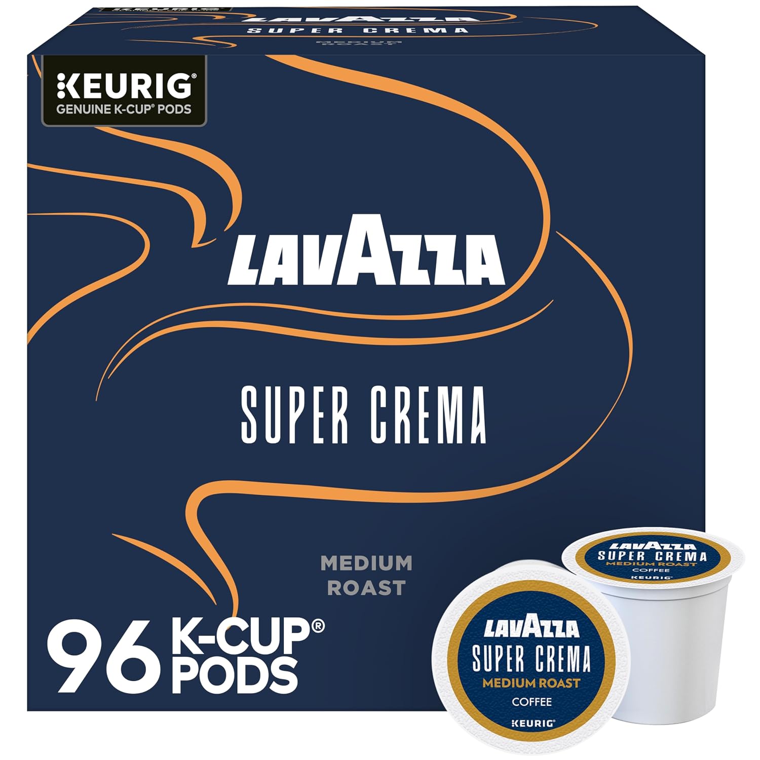 Lavazza Espresso, Single-Serve Keurig K-Cup Pods, Medium Roast Coffee, 32-Count Box
