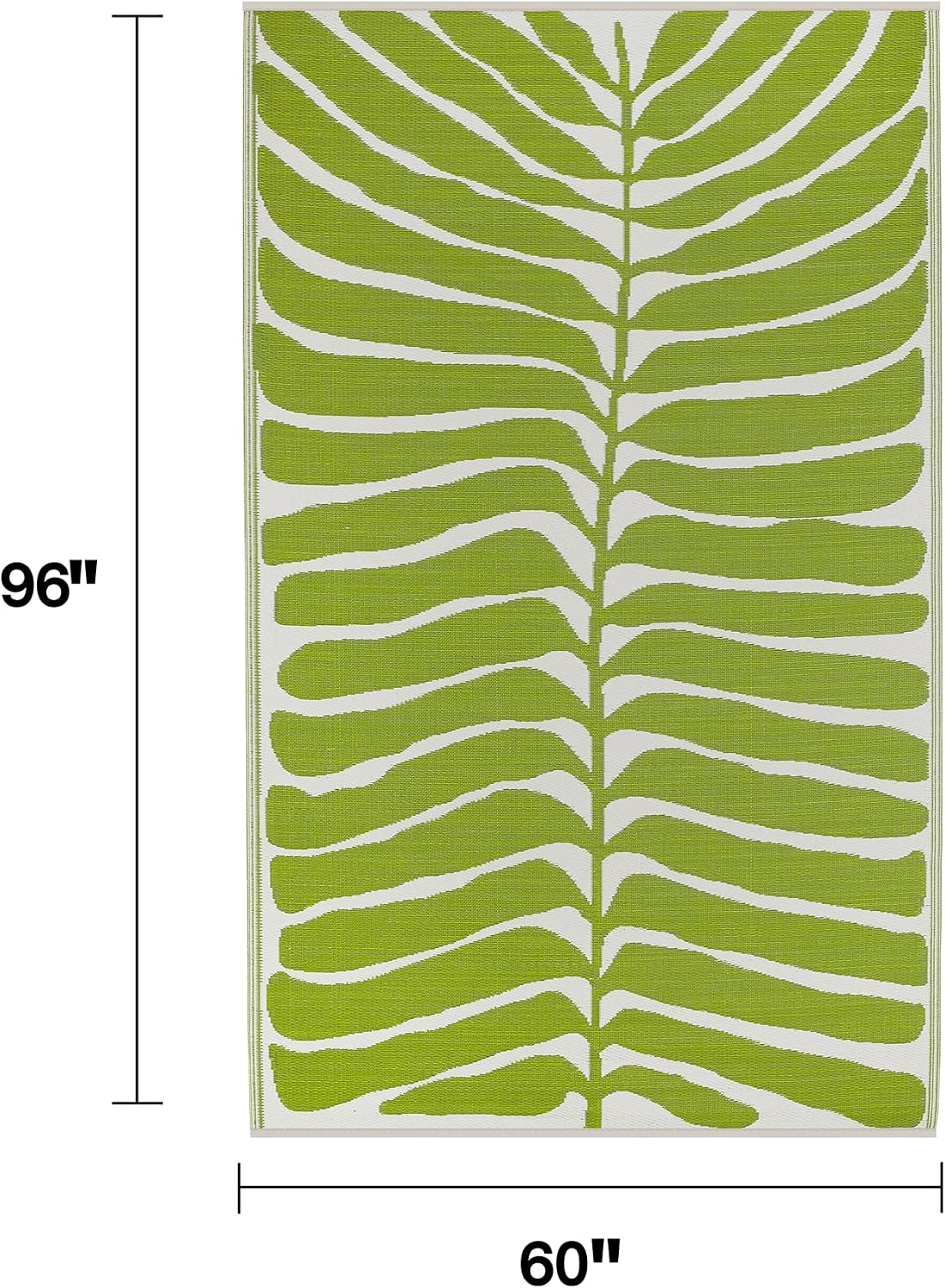 Fab Habitat Outdoor Rug - Waterproof, Fade Resistant, Crease-Free - Premium Recycled Plastic - Geo Tribal - Porch, Deck, Balcony, Mudroom